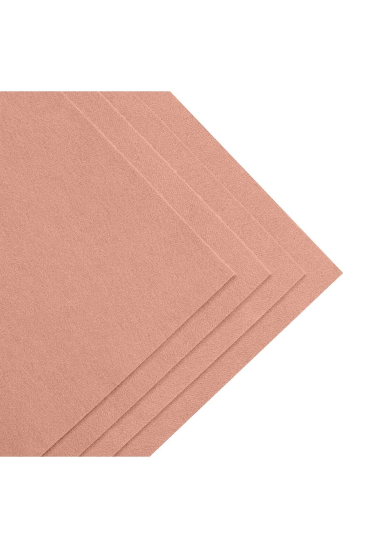 toptankece Pudra Pembe Kalın Keçe 3mm Kalınlığında Ölçülerinde 100 x 100 cm
