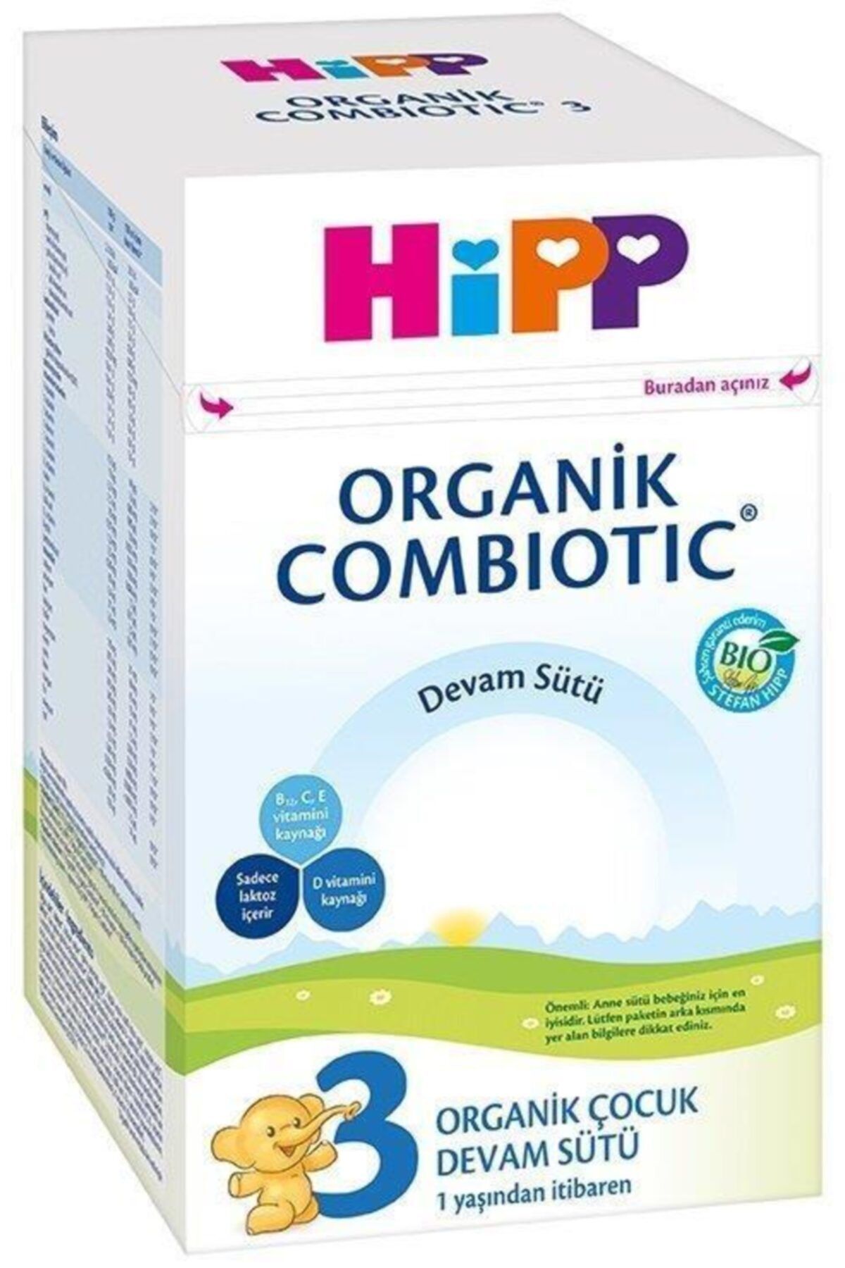 Hipp 3 Organik Combiotic Bebek Sütü 800 gr 1