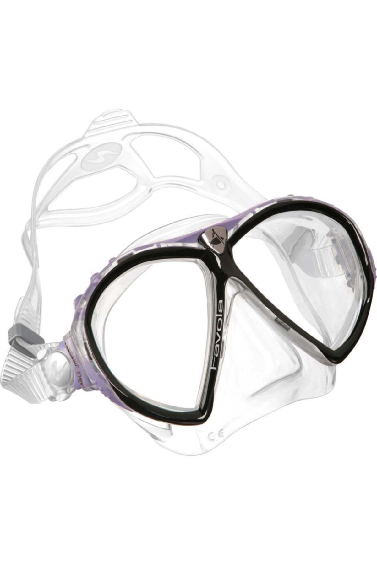 Aqua Lung Şeffaf  Lila  Favola Maske