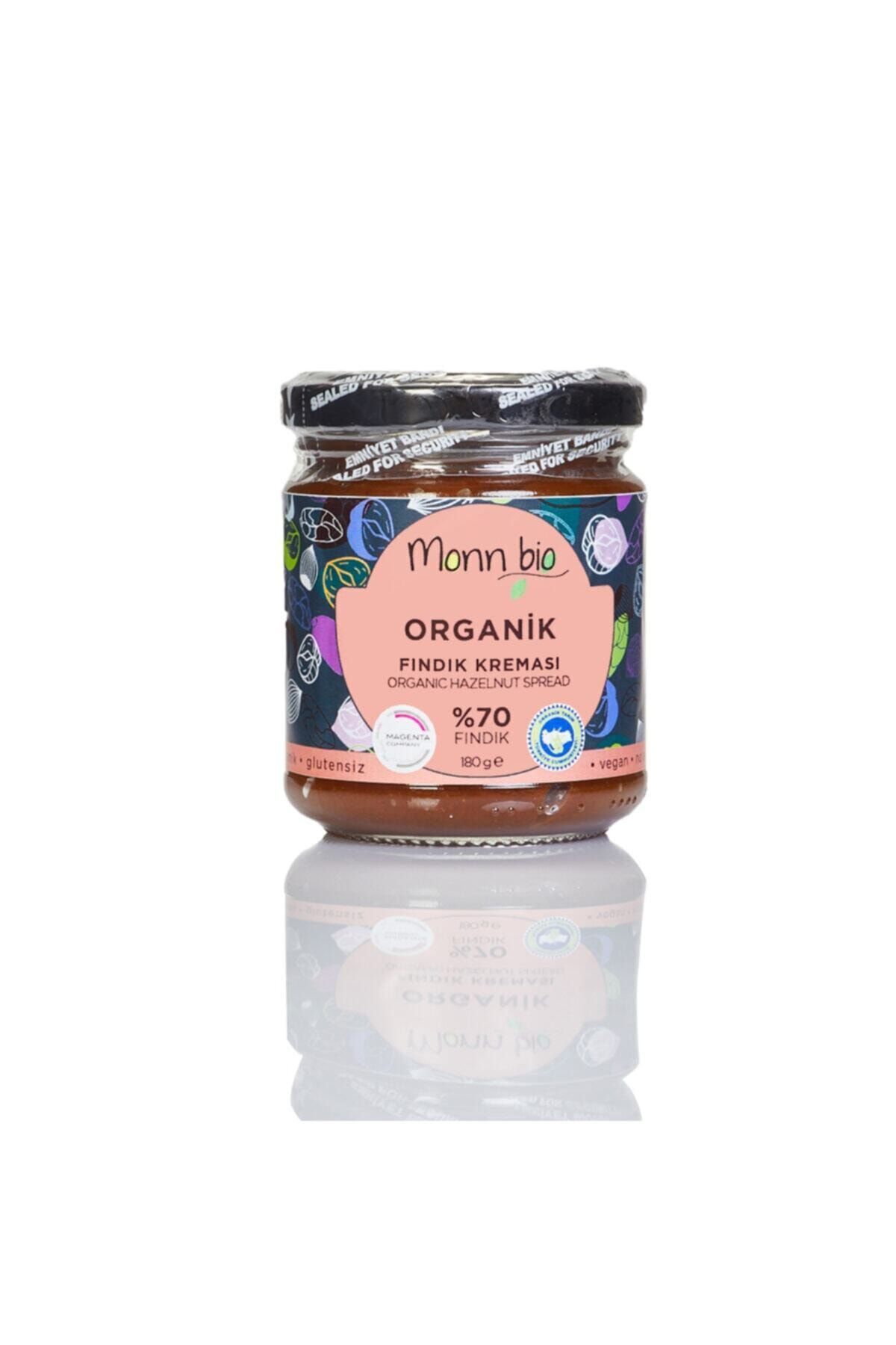 Monn Bio Organik Hurmalı Fındık Kreması (%70 Fındıklı) - 180 G - Vegan