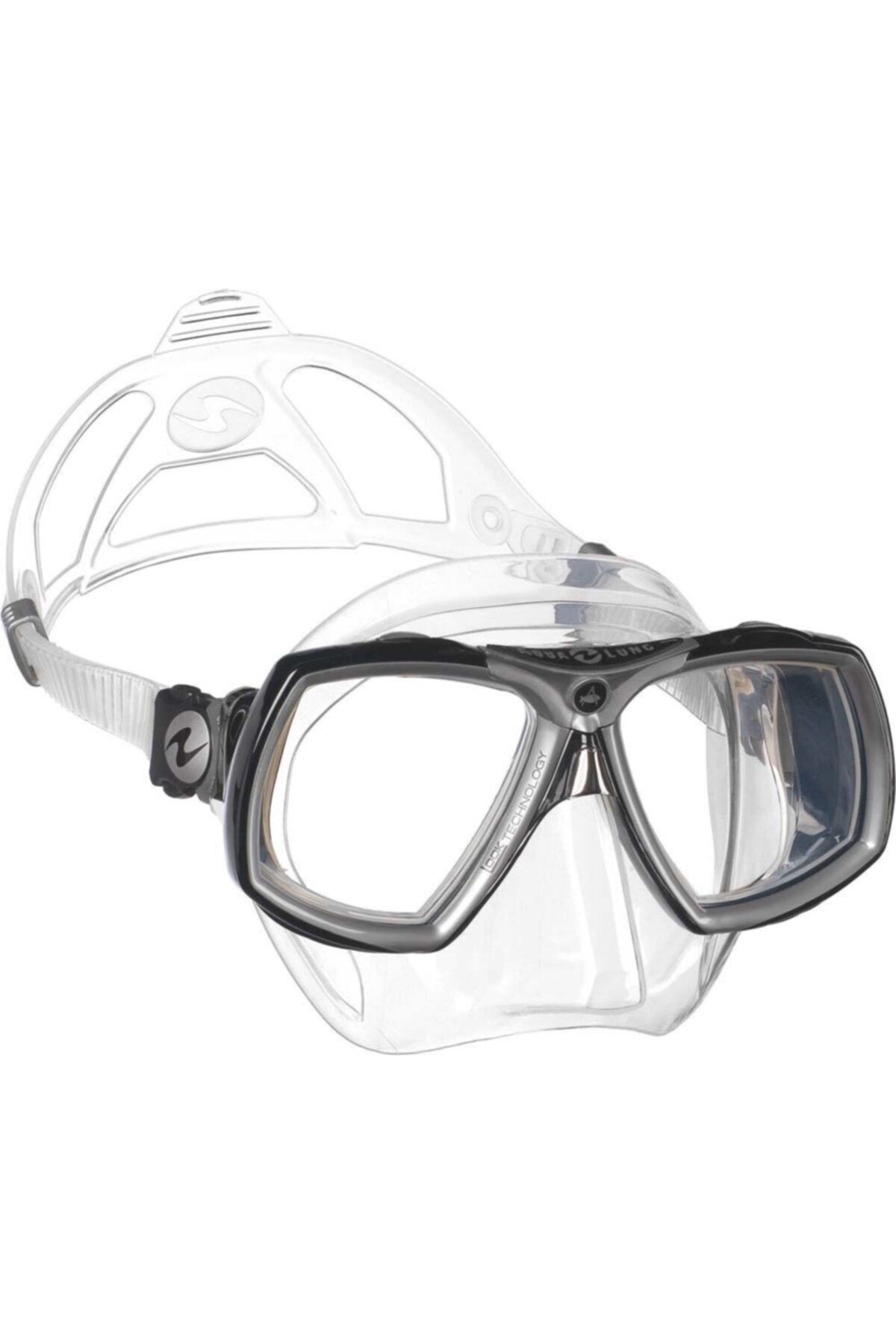 Technisub Aqua Lung Look 2 Şeffaf Silikon - Siyah/gri Dalış Maskesi