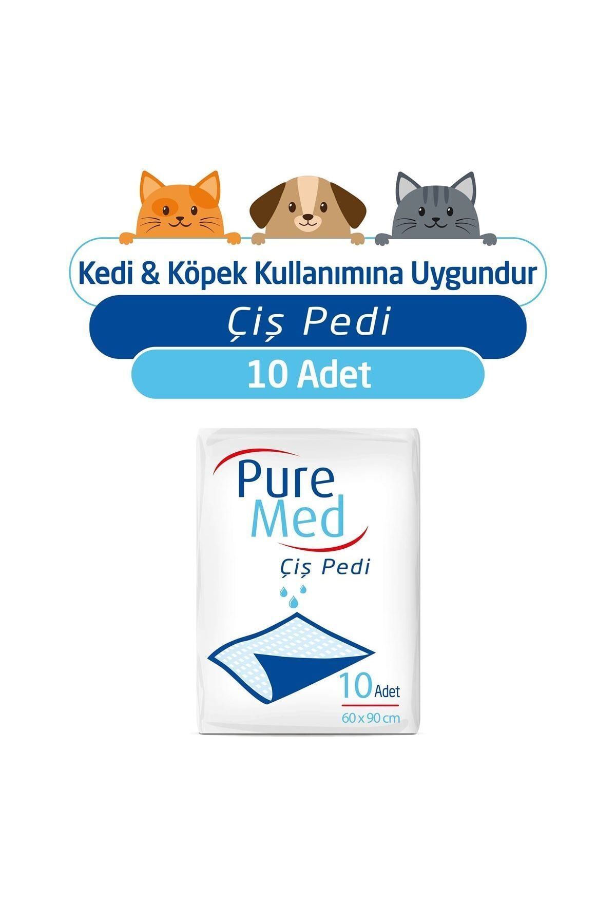 Puremed 60x90 Cm Kedi Köpek Çiş Pedi 10 Adet