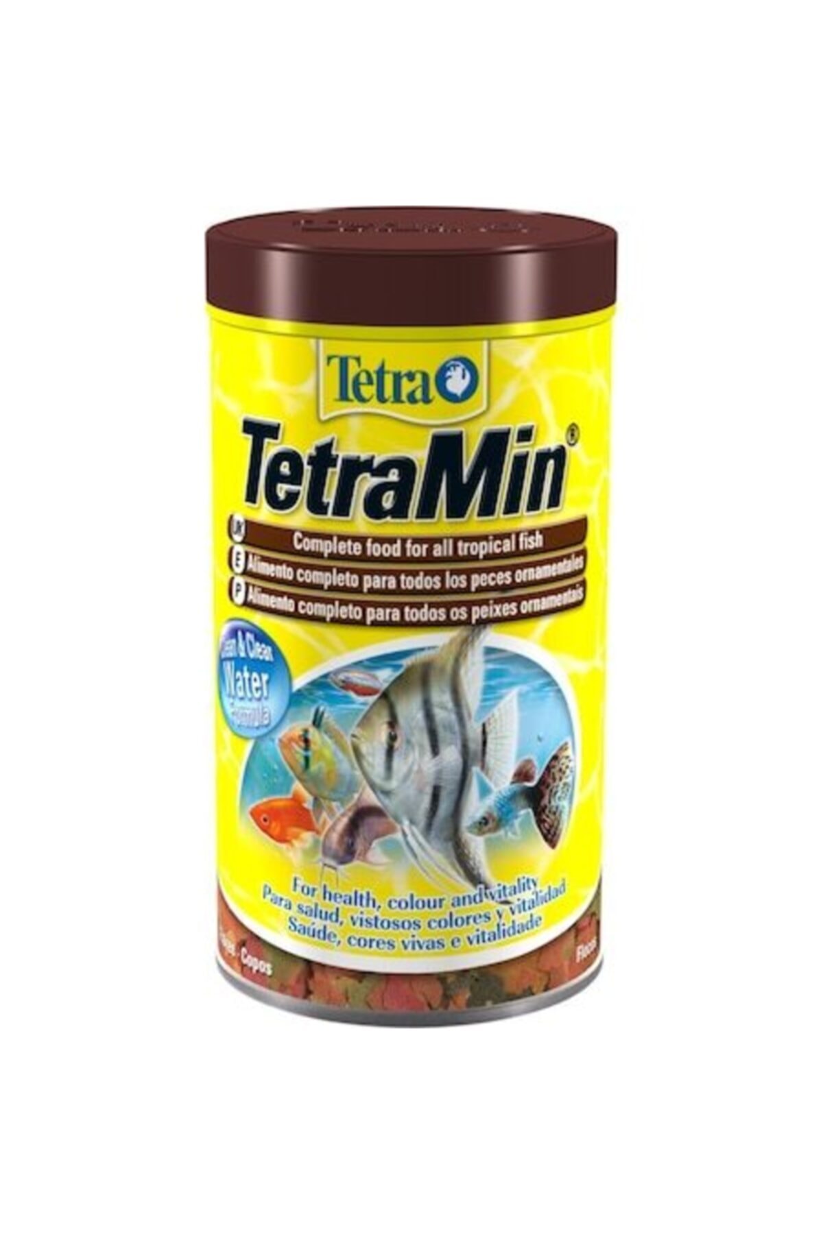 Tetra Min Flakes Tropikal Balıklar Için Pul Yem 500 Ml