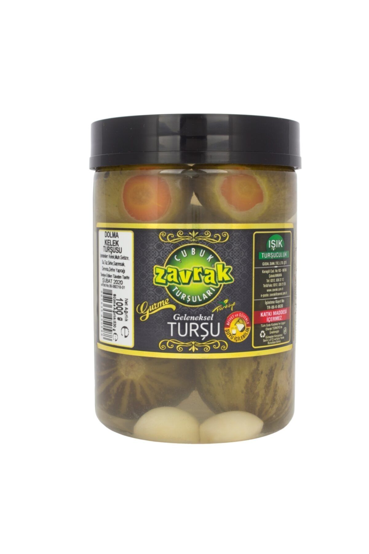 Zavrak Çubuk Turşusu Dolma Kelek Turşusu 1000gr