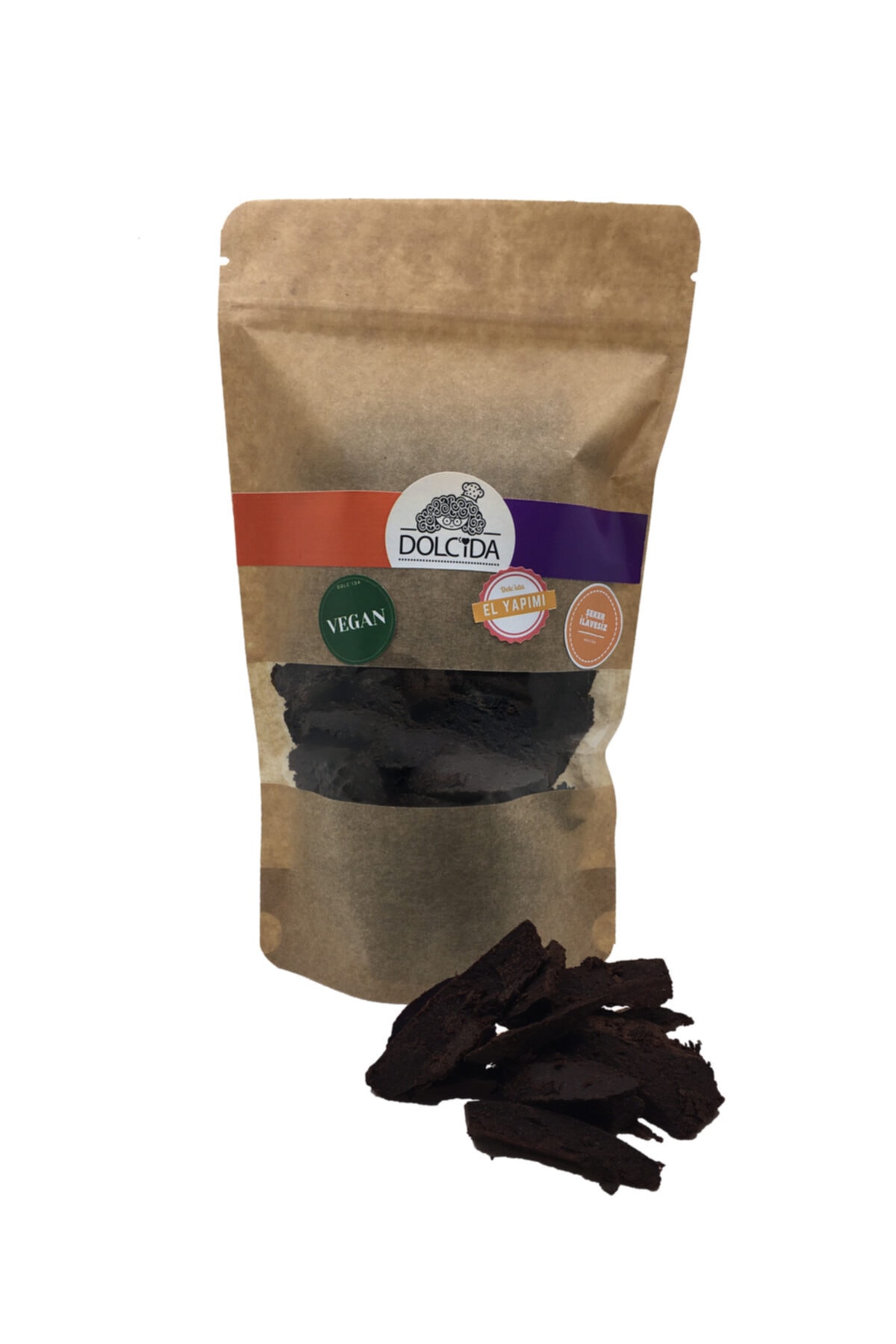 Dolc'ida Şekersiz El Yapımı Kuvertür Çikolata (vegan-250 Gr)