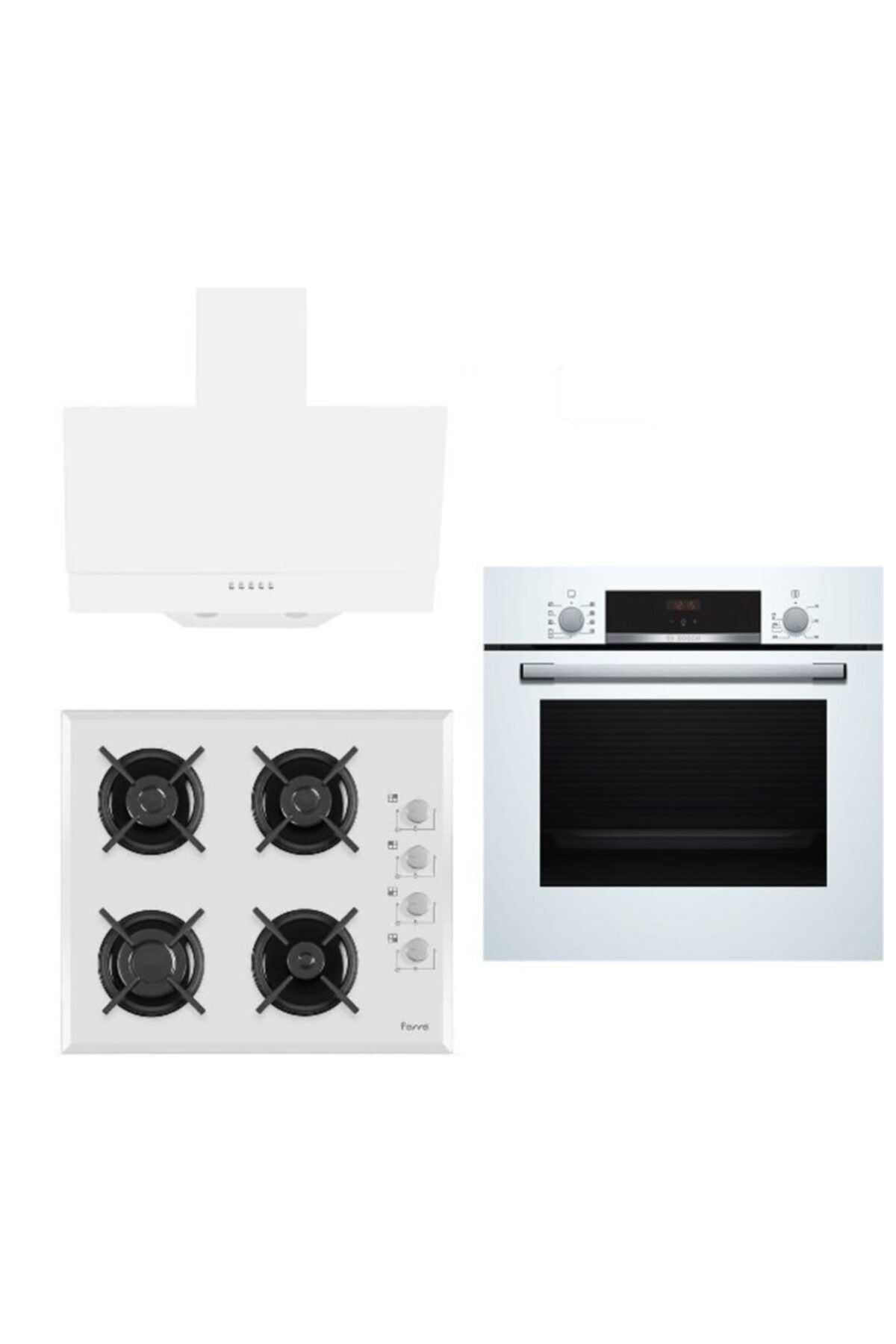 Bosch &Ferre New Daylight Ankastre Set111 (HBF514BW0T+B1140CE+D004)