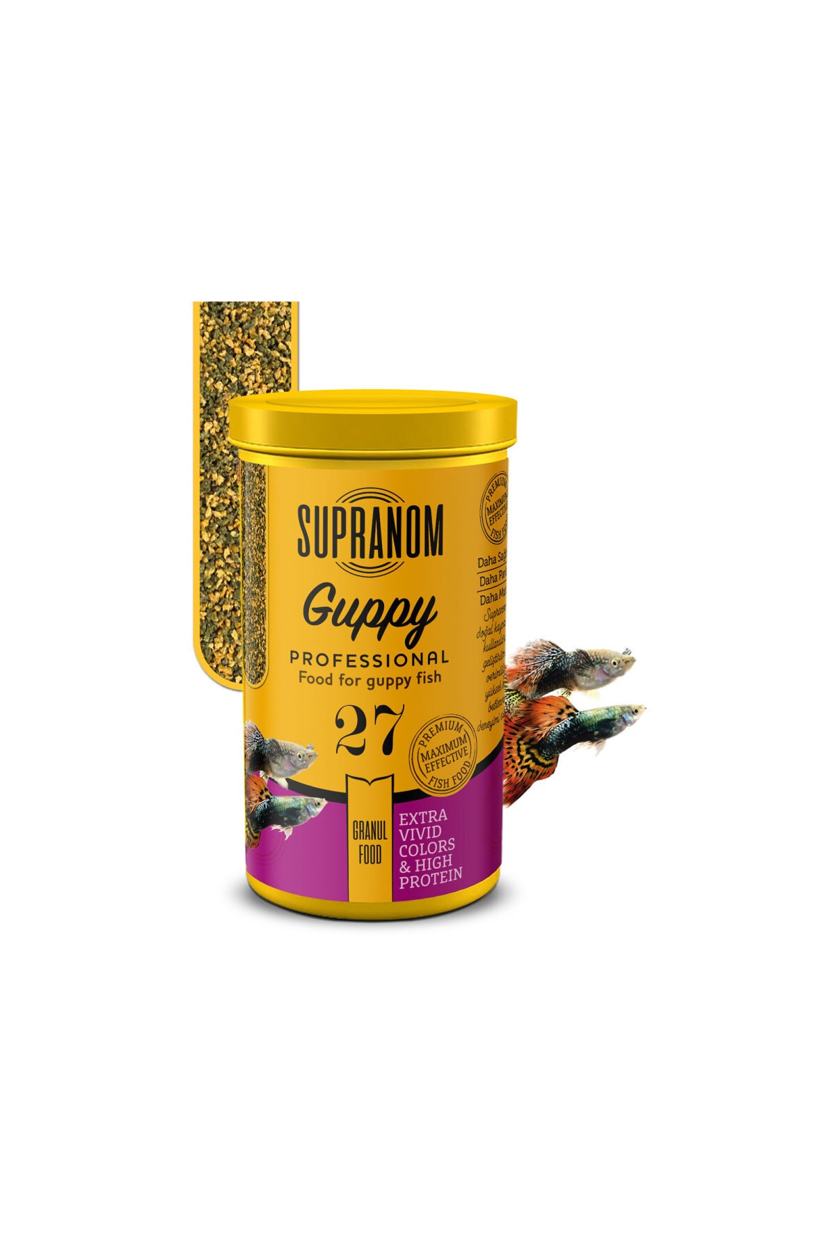Supranom Guppy Balık Yemi Granul Food 250ml (27)