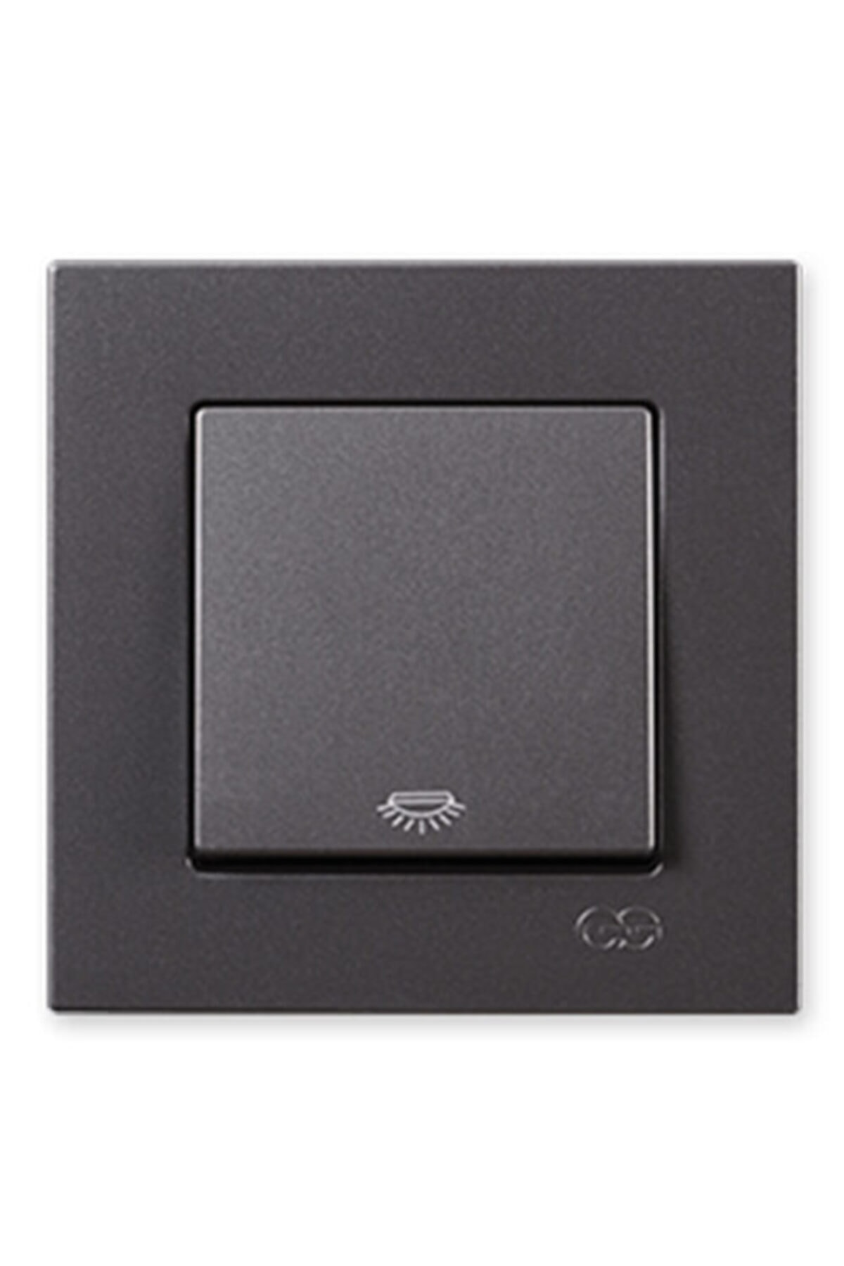 Günsan Elektrik Günsan Metalik Füme Light Anahtar - Çerçevesiz