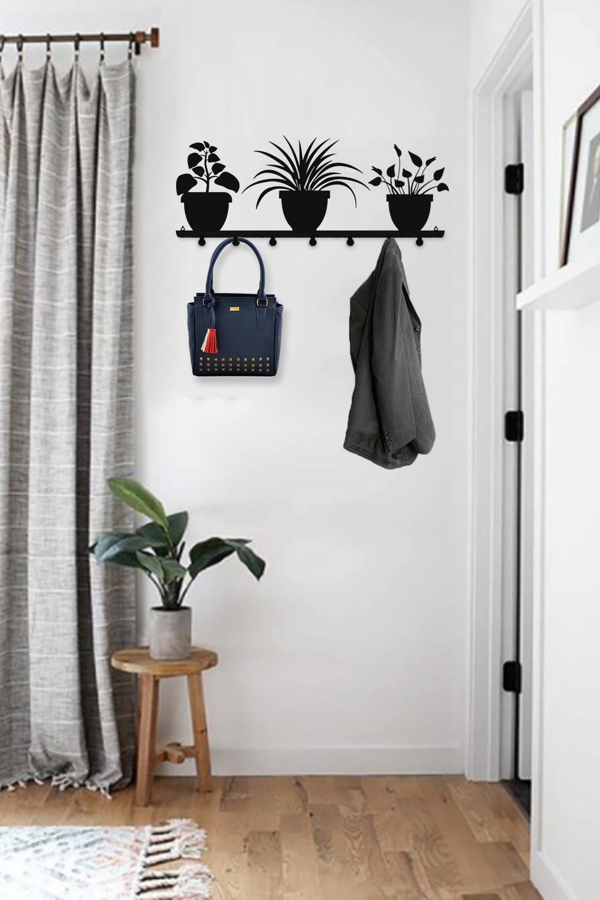 3art Metal Dekoratif Metal Duvar Askısı - Modern Portmanto