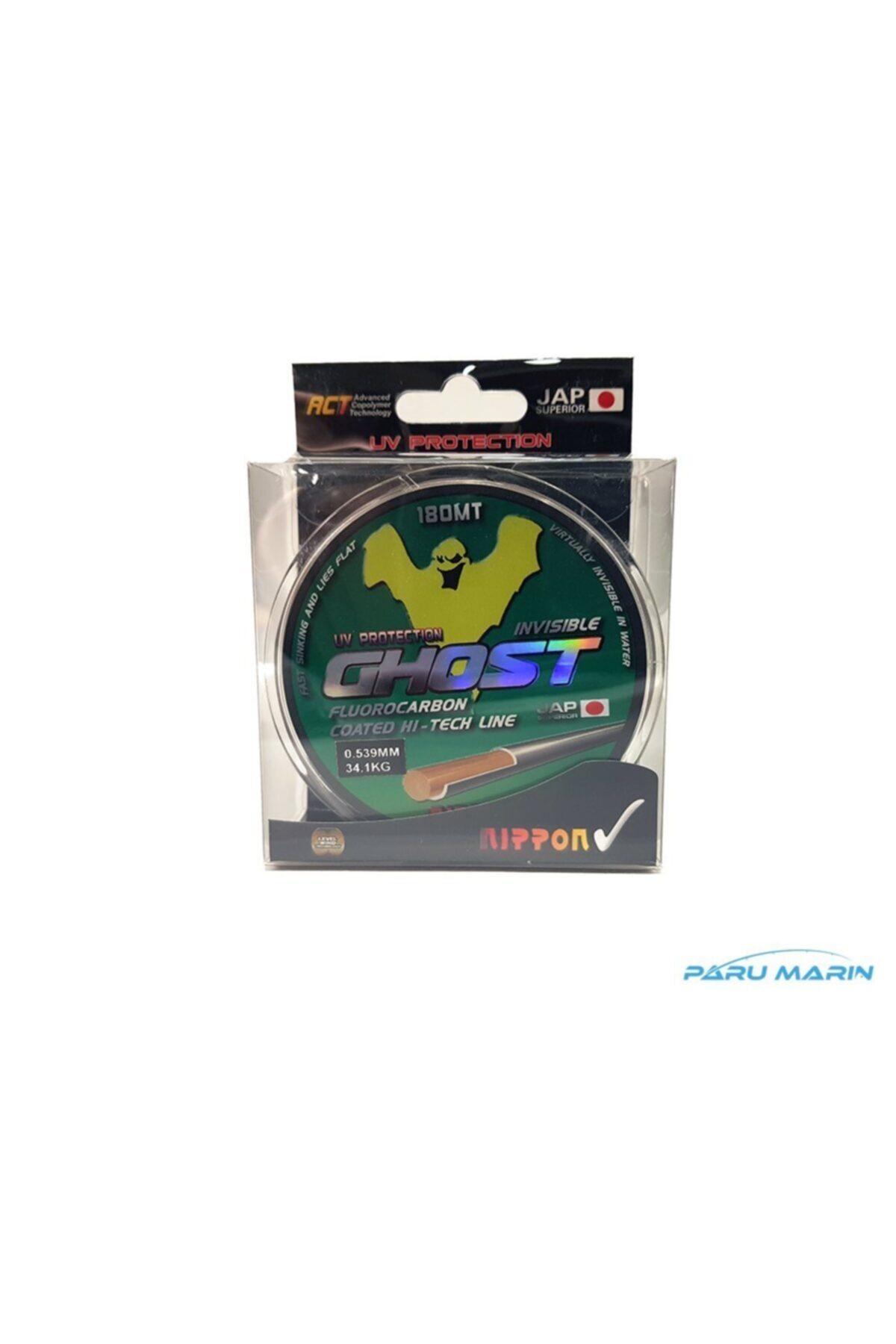 NIPPON Ghost 0.54mm 34.1kg 180m. Florokarbon Misina