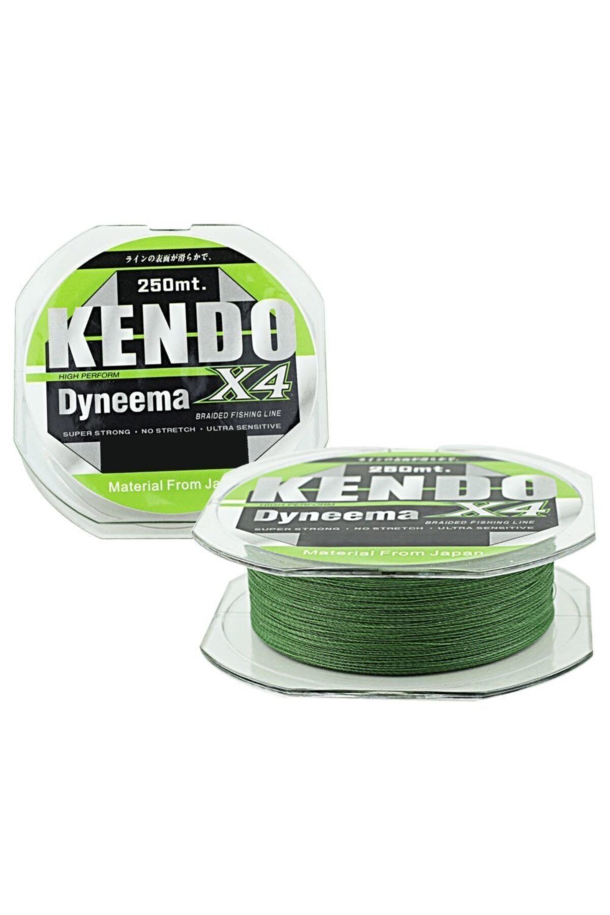 Kendo Dynema 4 Örgü 250mt (yeşil) 0,12mm