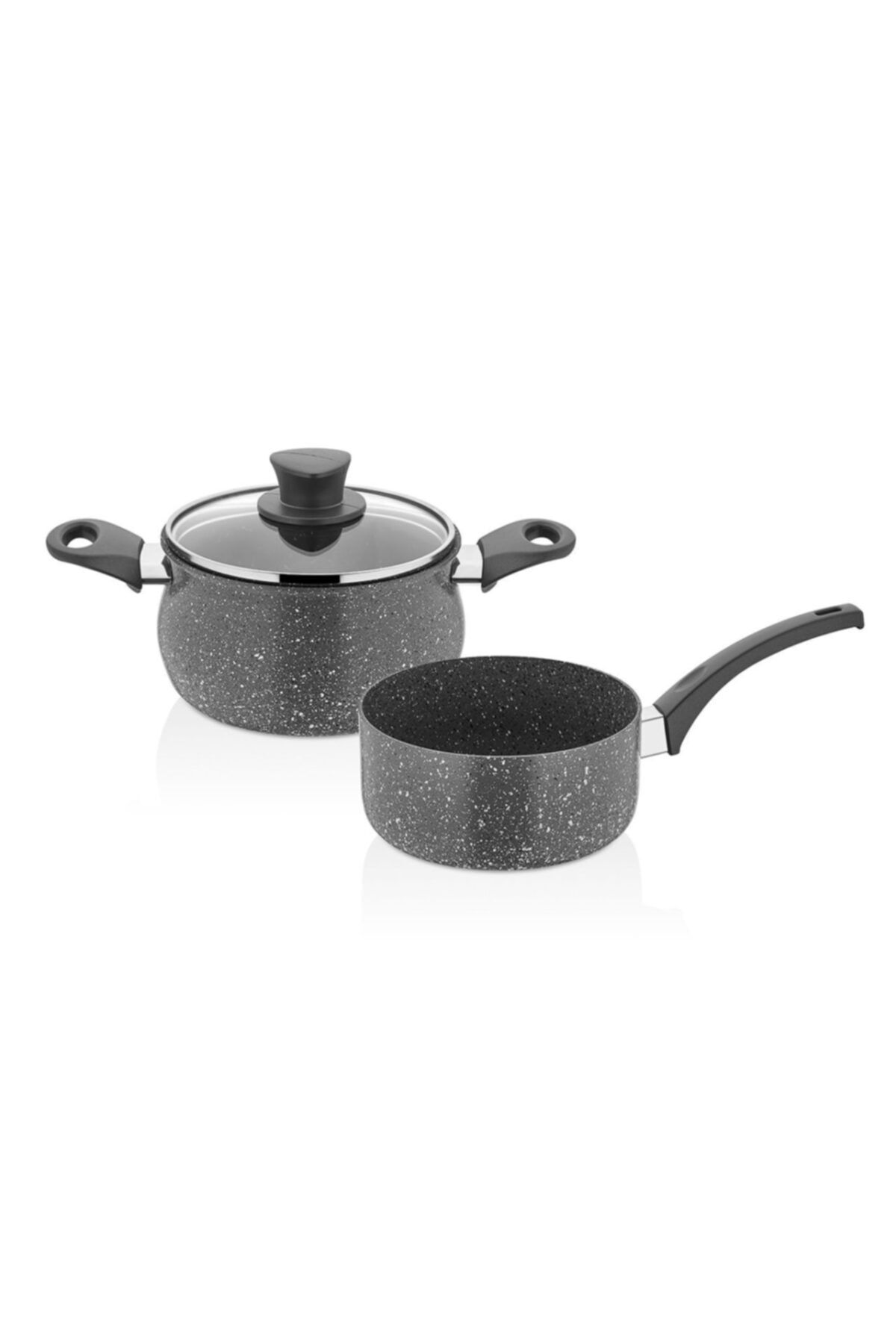 EW's Kitchenware Gri Renk  Sütlük Cezve Seti 14 cm