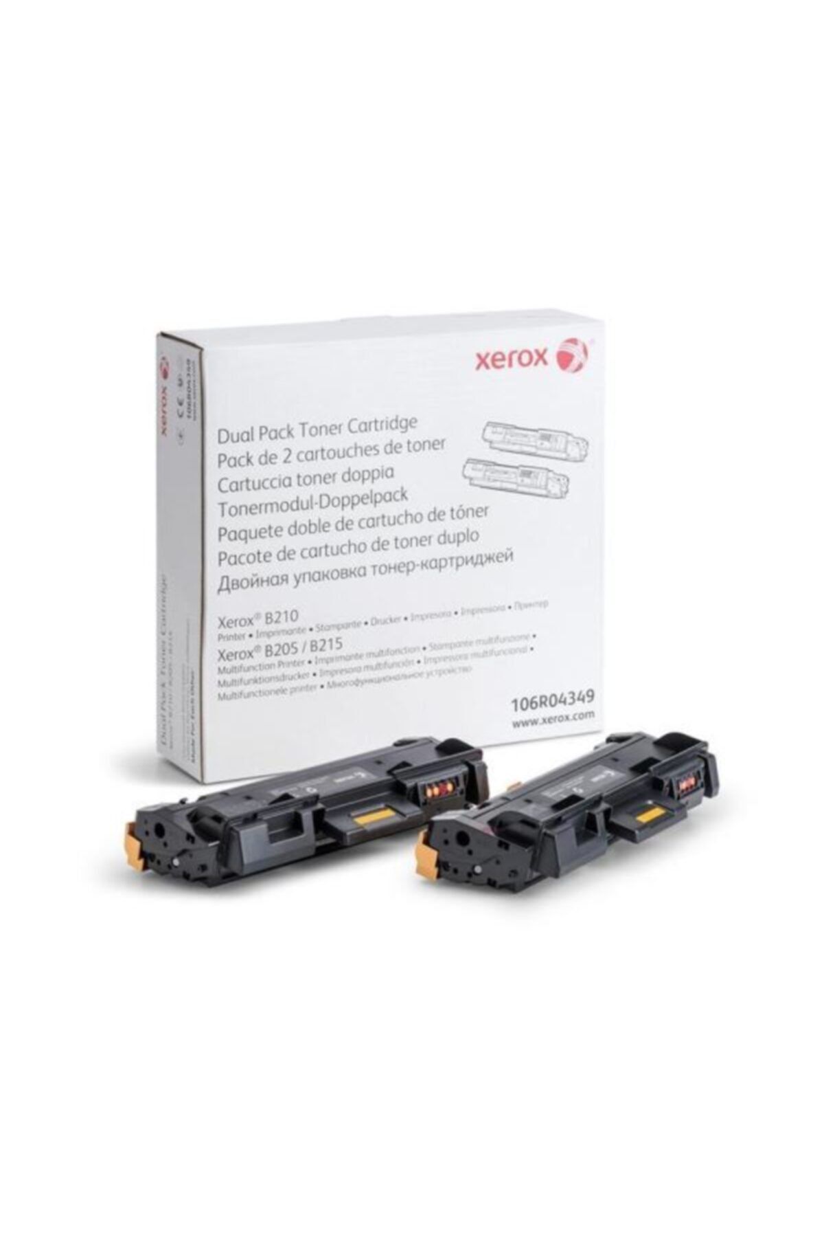 Xerox 106r04349 B210 B205 B215 Dual Pack Toner 6000 Sayfa