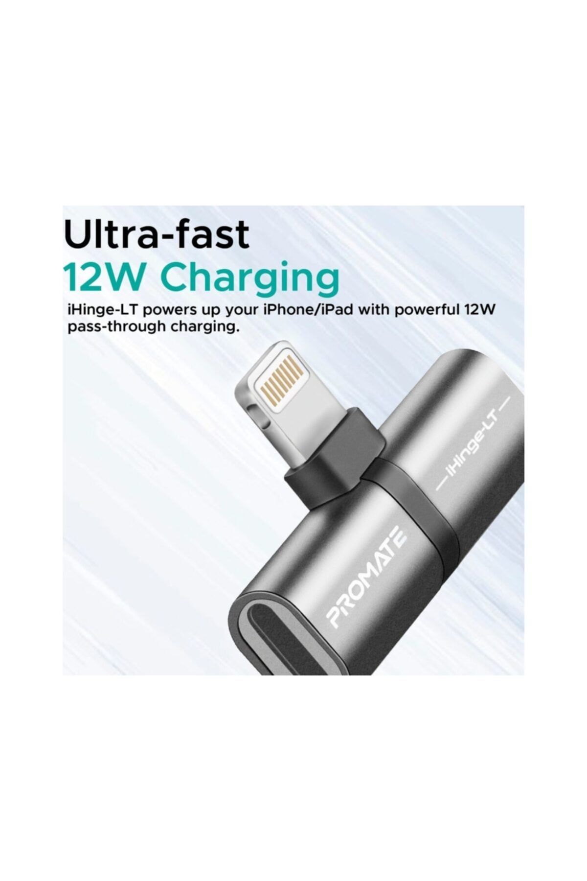 Promate Ihinge-lt Iphone Lightning Çoklayıcı Adaptör Şarj + Müzik Aynı Anda 2