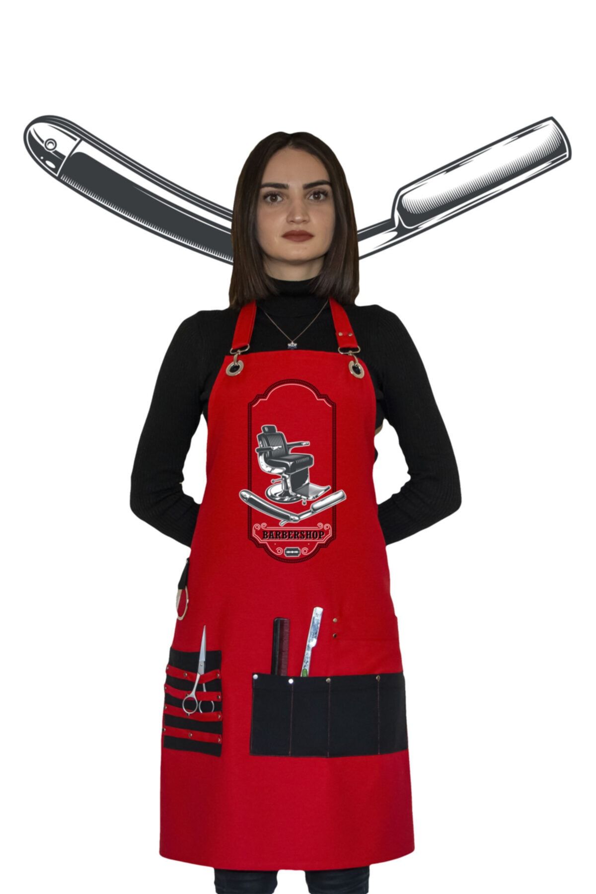 Tshirtbaskıhane Berber Önlüğü Barbershop Women