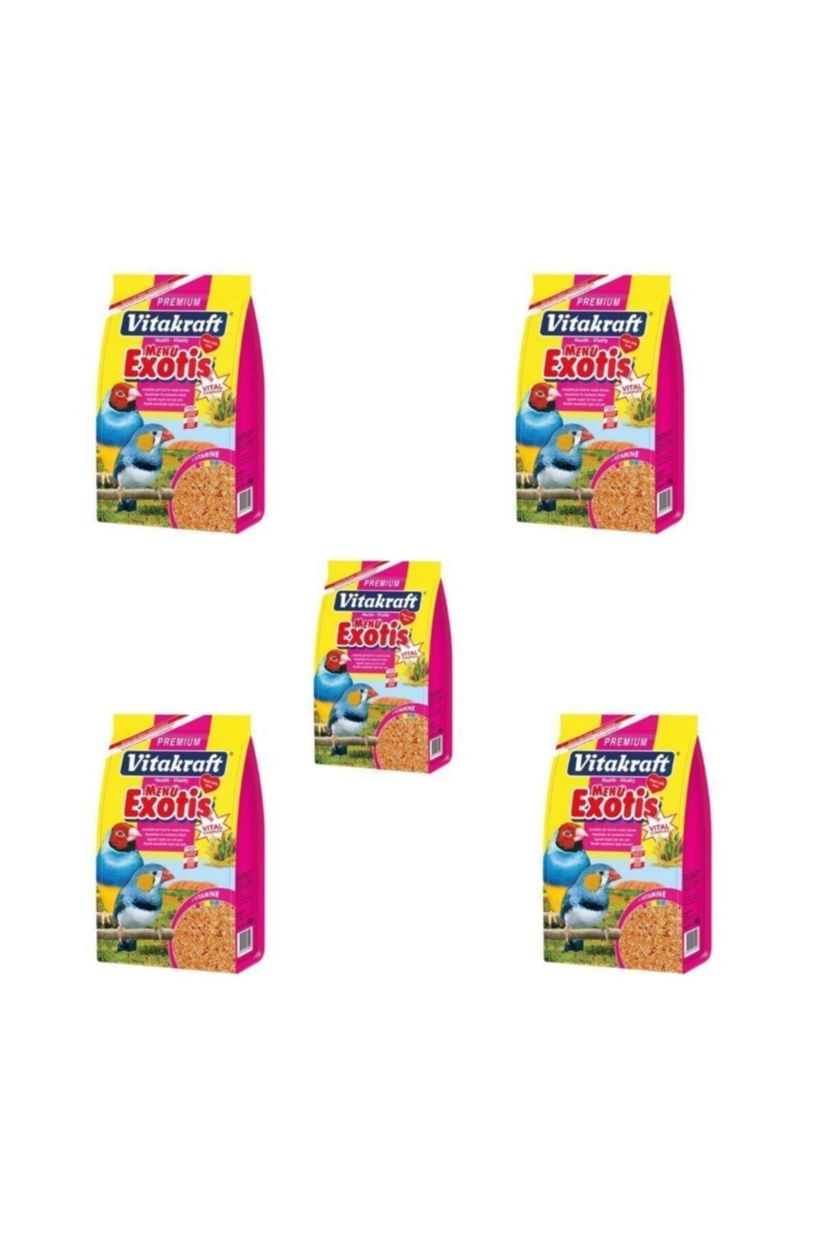 Vitakraft Premium Menü Vital Egzotik Finç Kuş Yemi 500gr 5 Adet