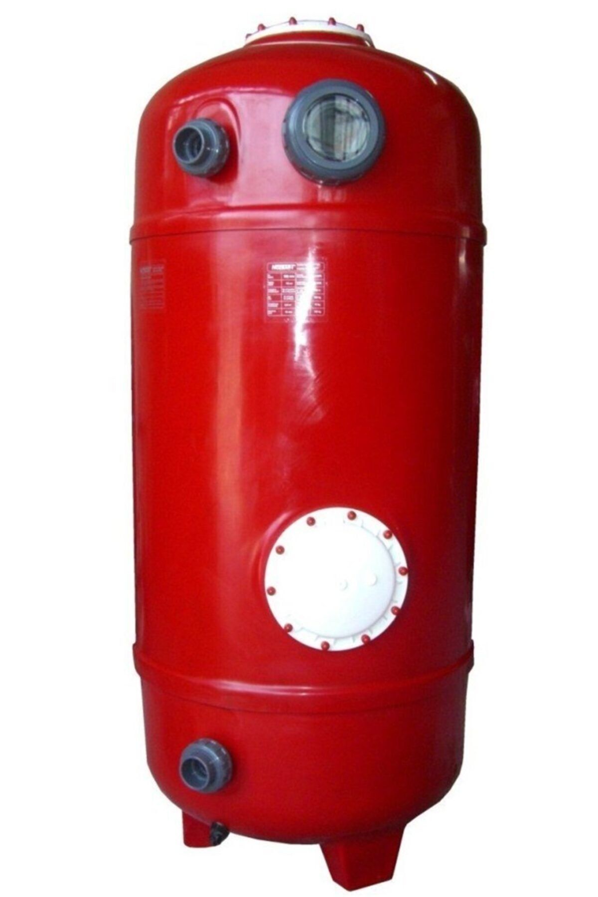 Nozbart Dın Normu Polyester Havuz Kum Filtresi Gözetleme Camlı 1250mm
