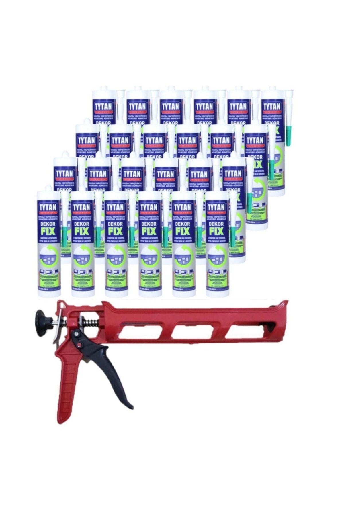 TYTAN Dekor Fix Strafor Montaj Yapıştırıcısı Silikon 310ml (24 ADET)