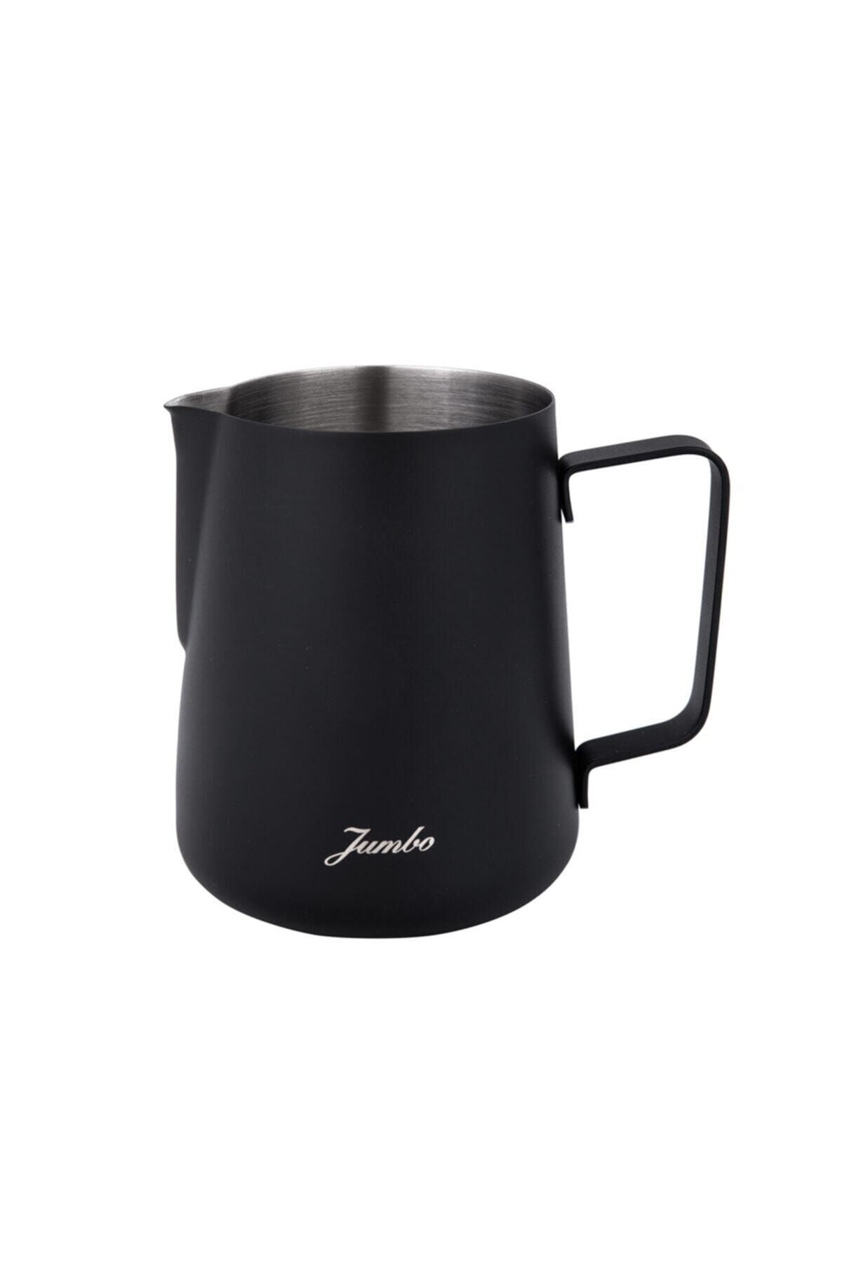 Jumbo Venti Çelik Süt Potu Siyah 700 Ml
