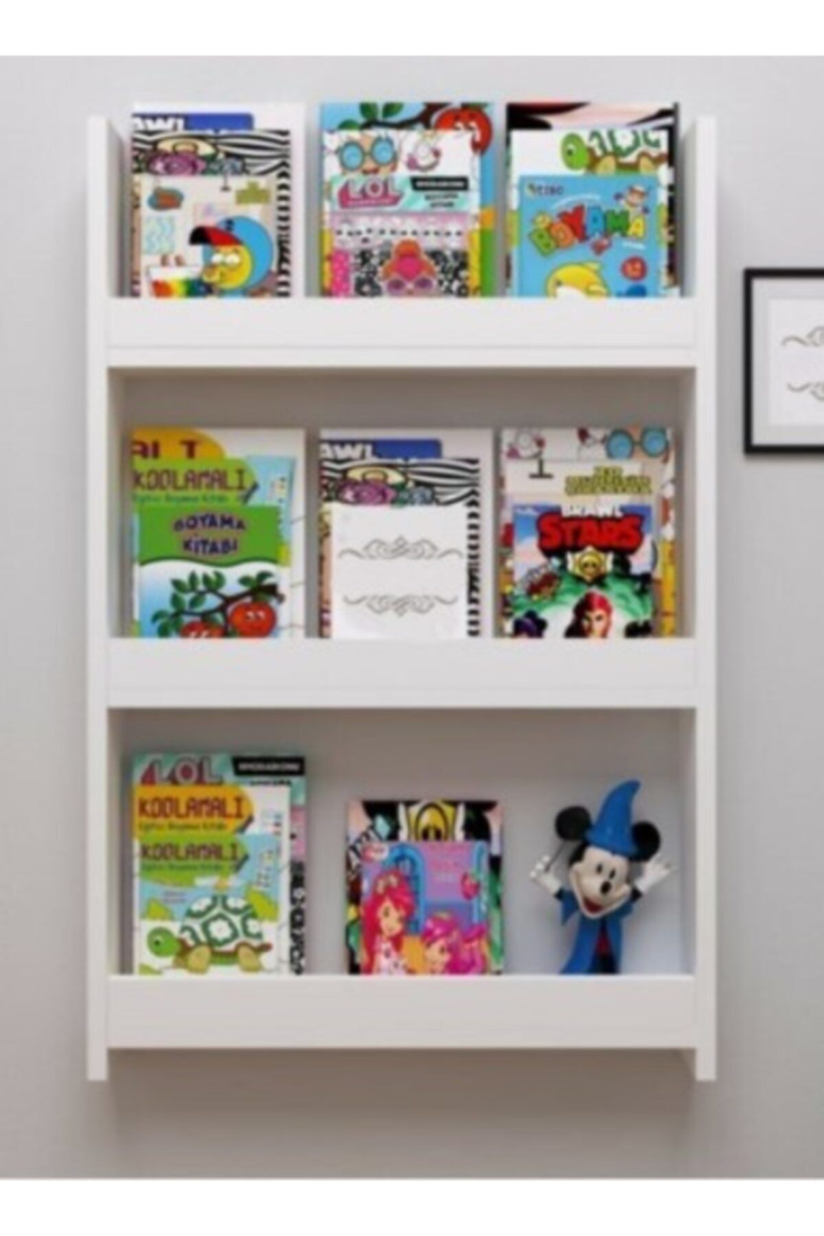 çevik ticaret Montessori Çocuk Odası Eğitici Duvar Rafı Kitaplık