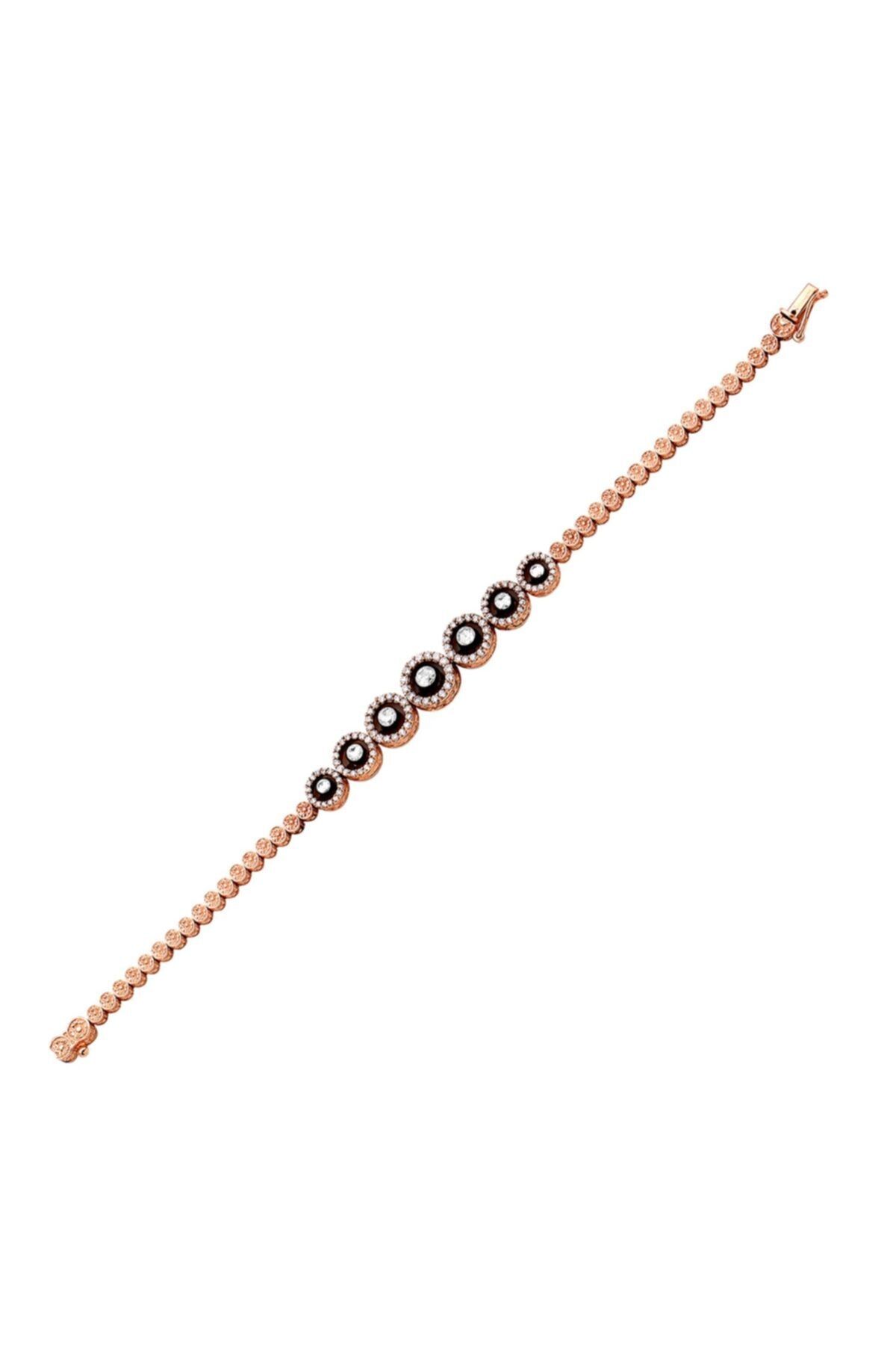 Clavis Jewelry Kadın Beyaz Elmas ve Pırlanta Taşlı Bilezik ybl0183
