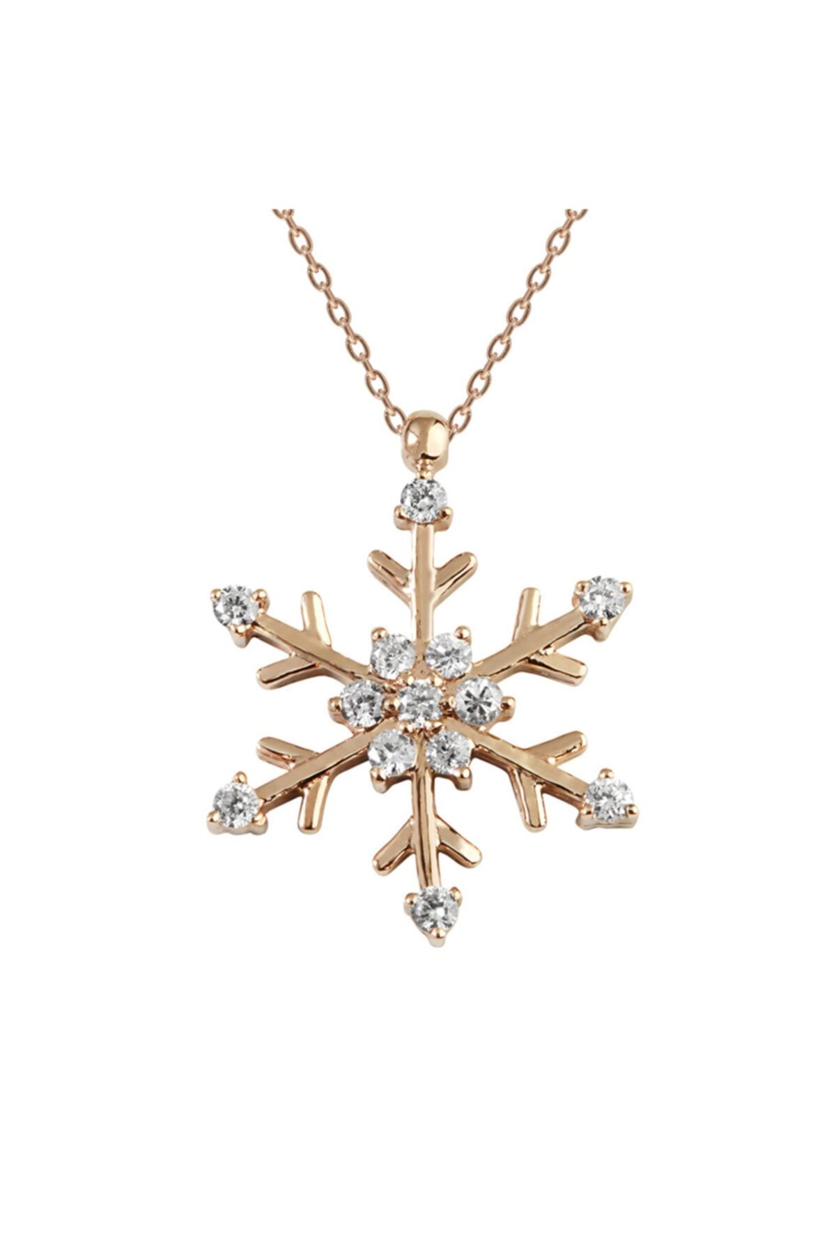 Clavis Jewelry Kar Tanesi Pırlantalı Kolye (ckl0467)