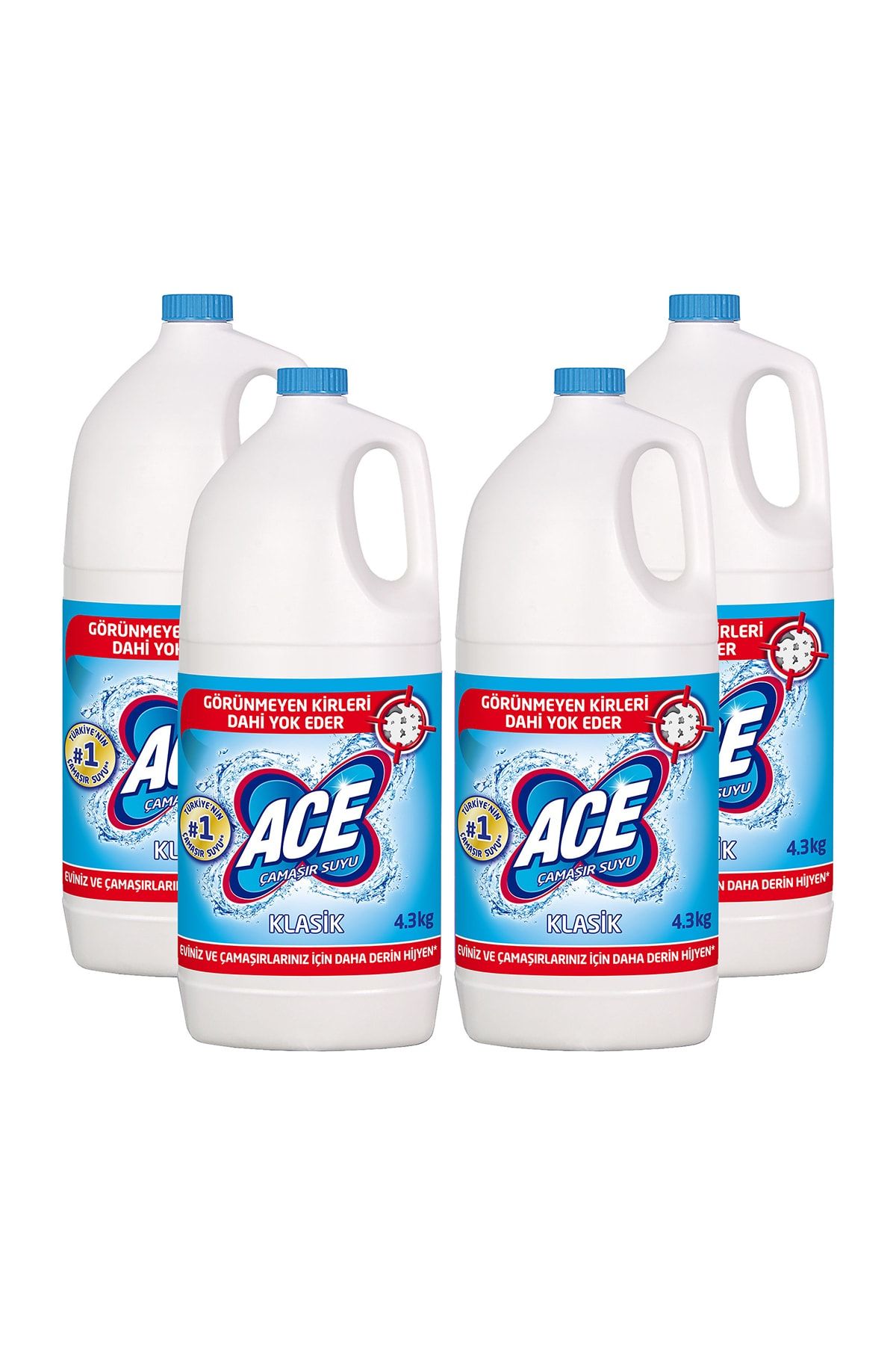 ACE Klasik Çamaşır Suyu 17,2kg (4,3 Kg X 4)
