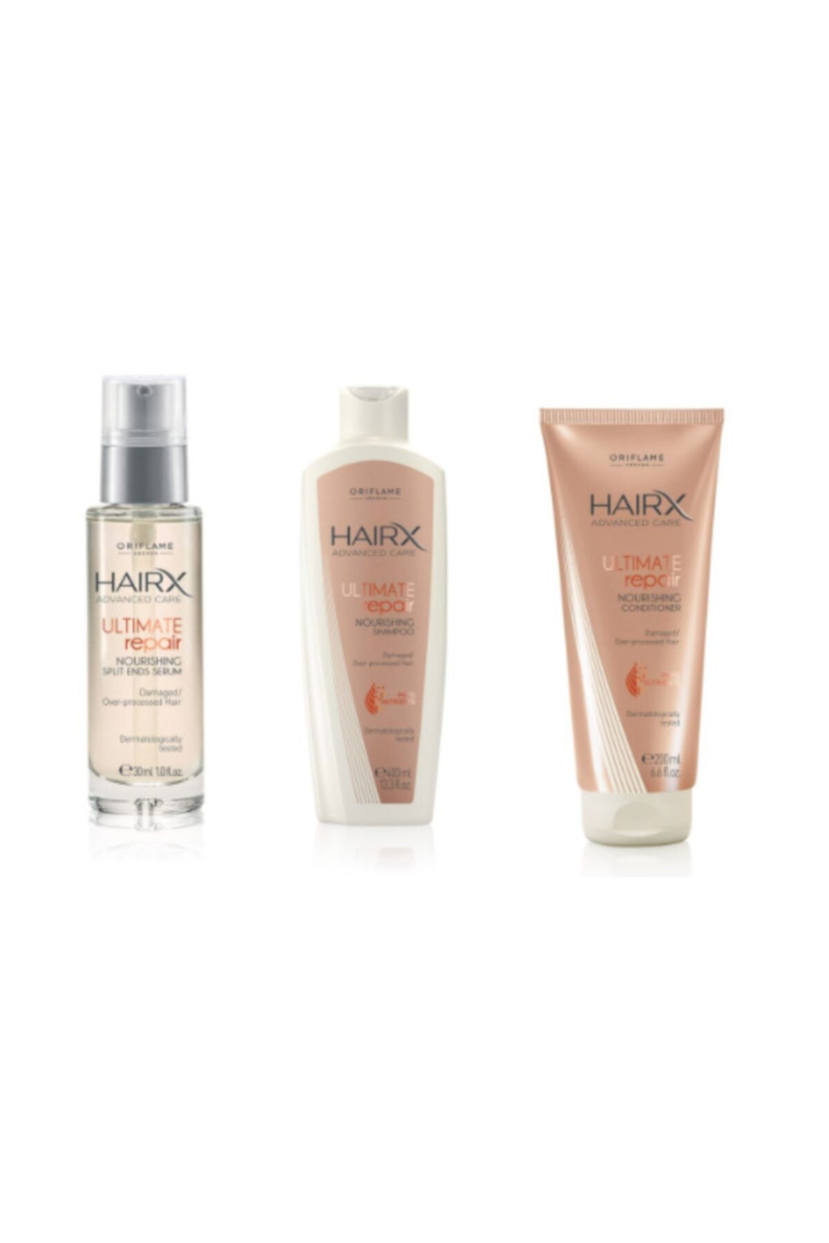 Oriflame Hairx Advanced Care Onarıcı Şampuan + Saç Kremi + Saç Serumu
