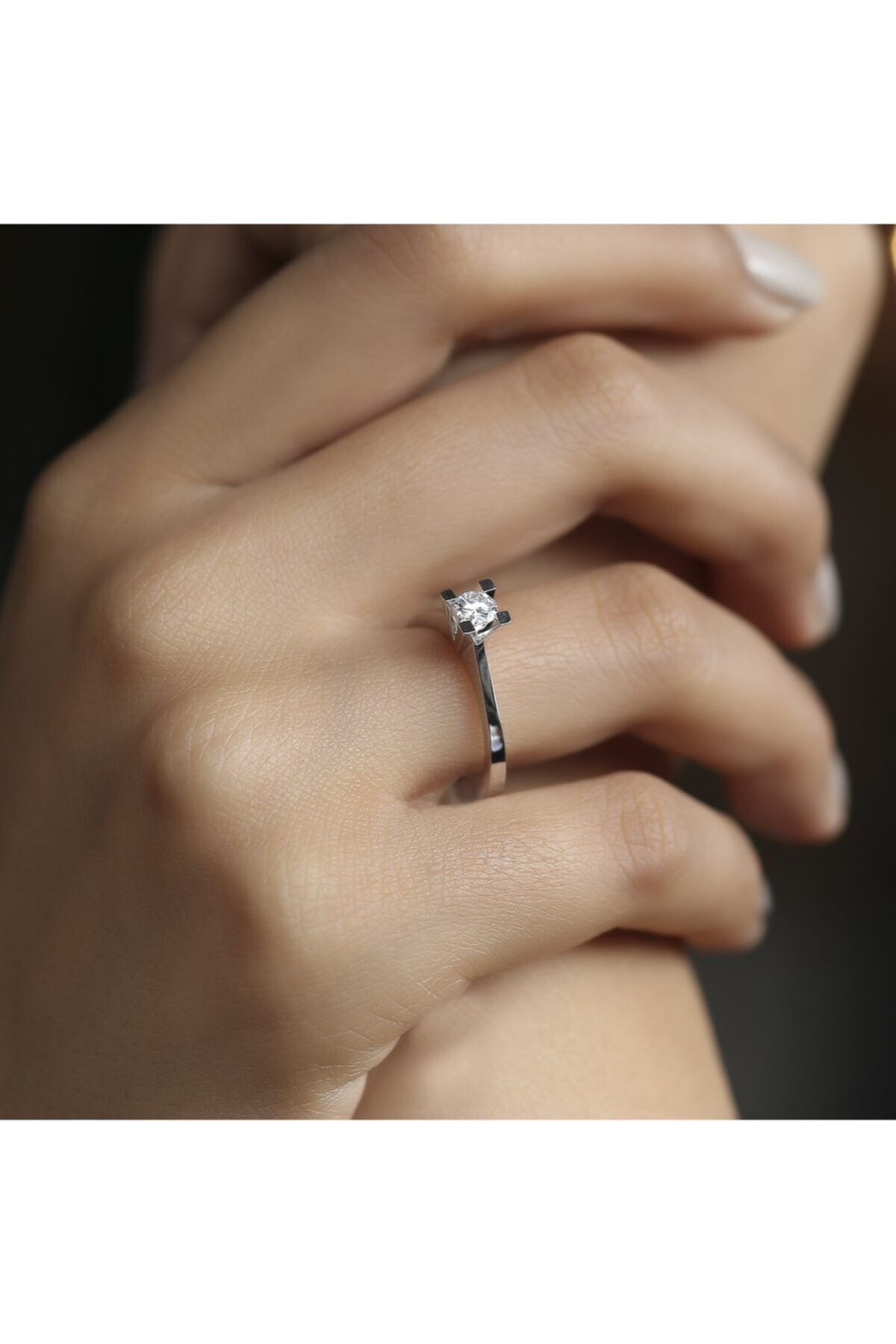 Safir Kuyumculuk Tektaş Pırlanta Yüzük 0.24 Ct Py05863