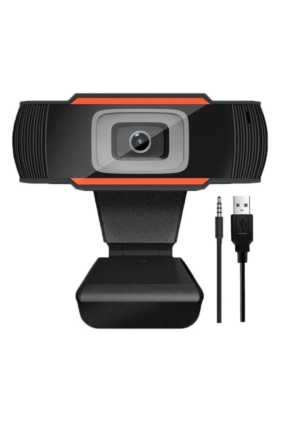 Month Siyah Mikrofonlu Hd Webcam Kamera 720p 30 Fps