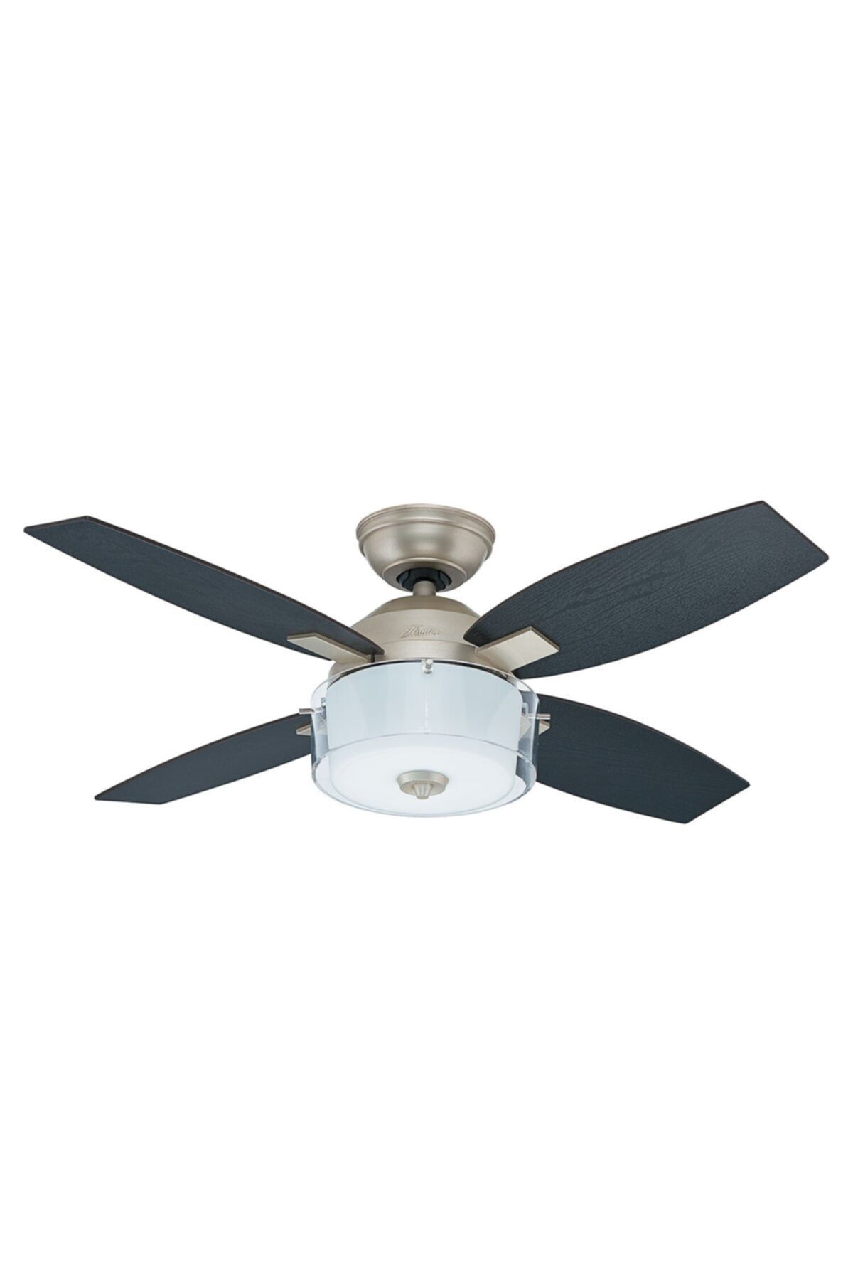 Hunter Fan Central Park Canlı Kalay 107 cm Aydınlatmalı Tavan Vantilatörü