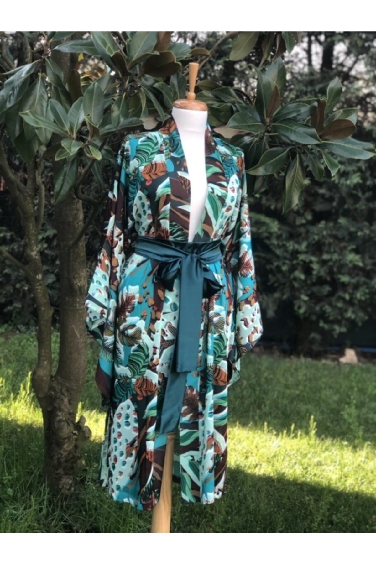etamincebursa Kadın Kabartma Desenli Kimono