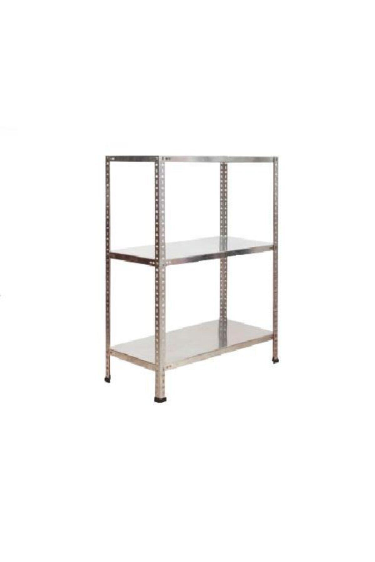 Mekoraf Beyaz Renk 3 Katlı 43x93 100cm Yükseklik Raf Sistem