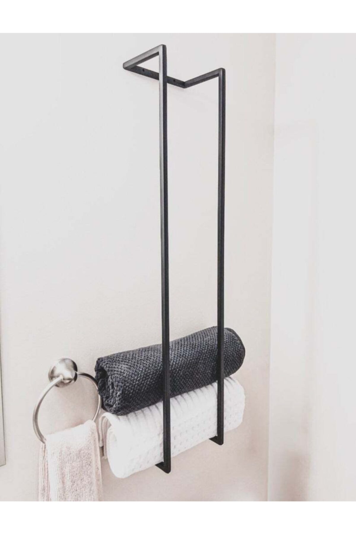 Özkalp Paslanmaz Dekorasyon Özkalp Metal Banyo Rafı Havluluk