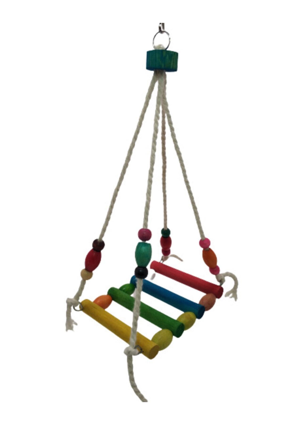 UniqBirdToys Renkli Kuş Salıncağı Hamak