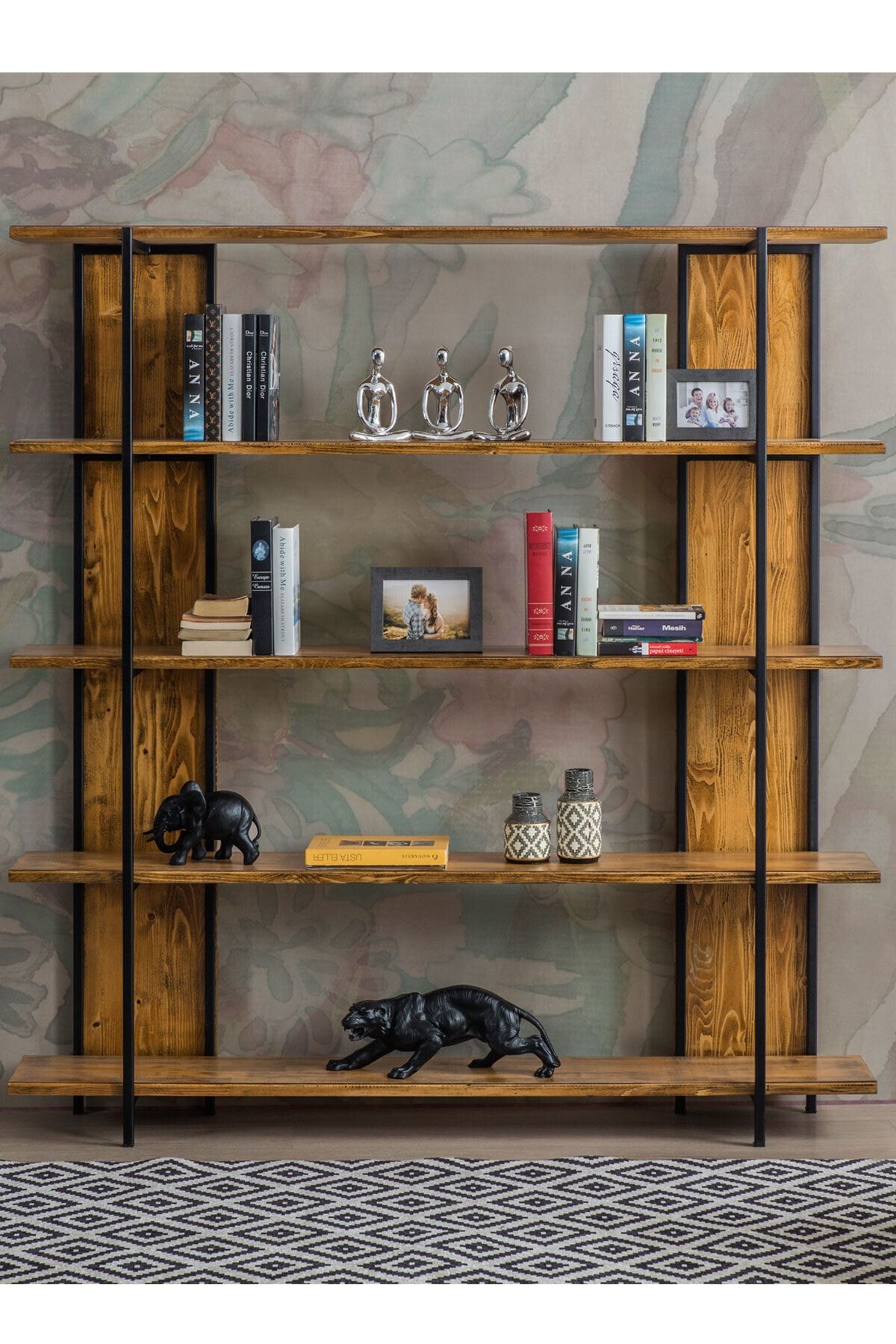 Eymense Wooden Ladin Ahşap Kitaplık