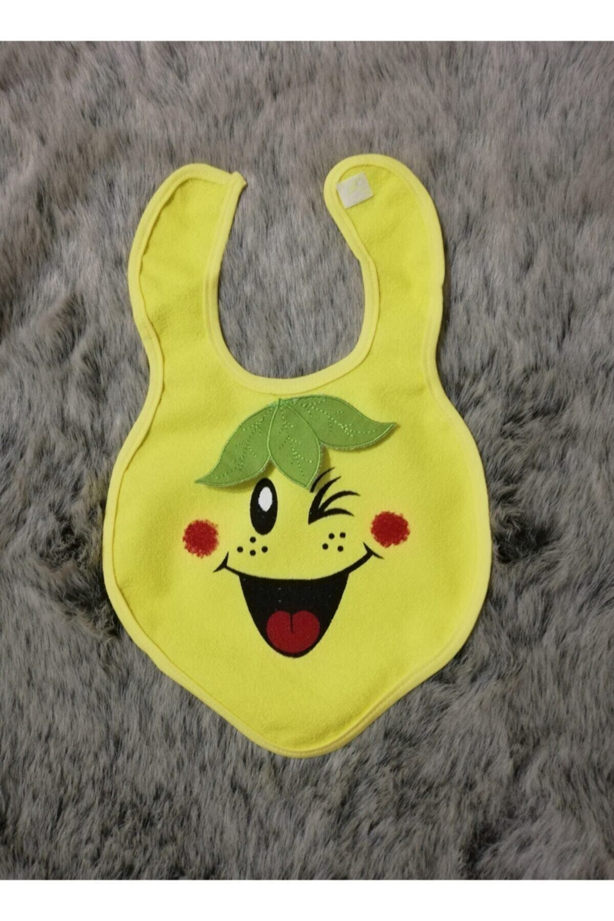 Twinkle Star Limon Figürlü Su Geçirmez Bebek Mama Önlüğü