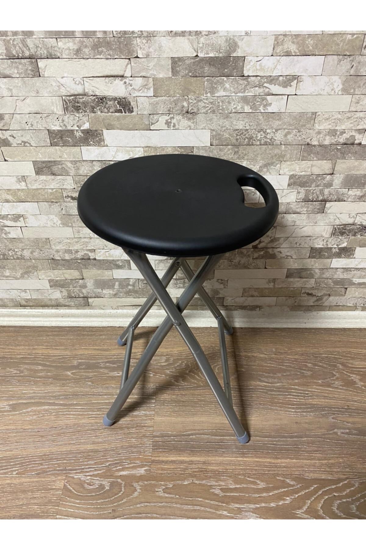 Komfort Home Katlanabilir Renkli Metal Ayak Tabure / 1 Adet