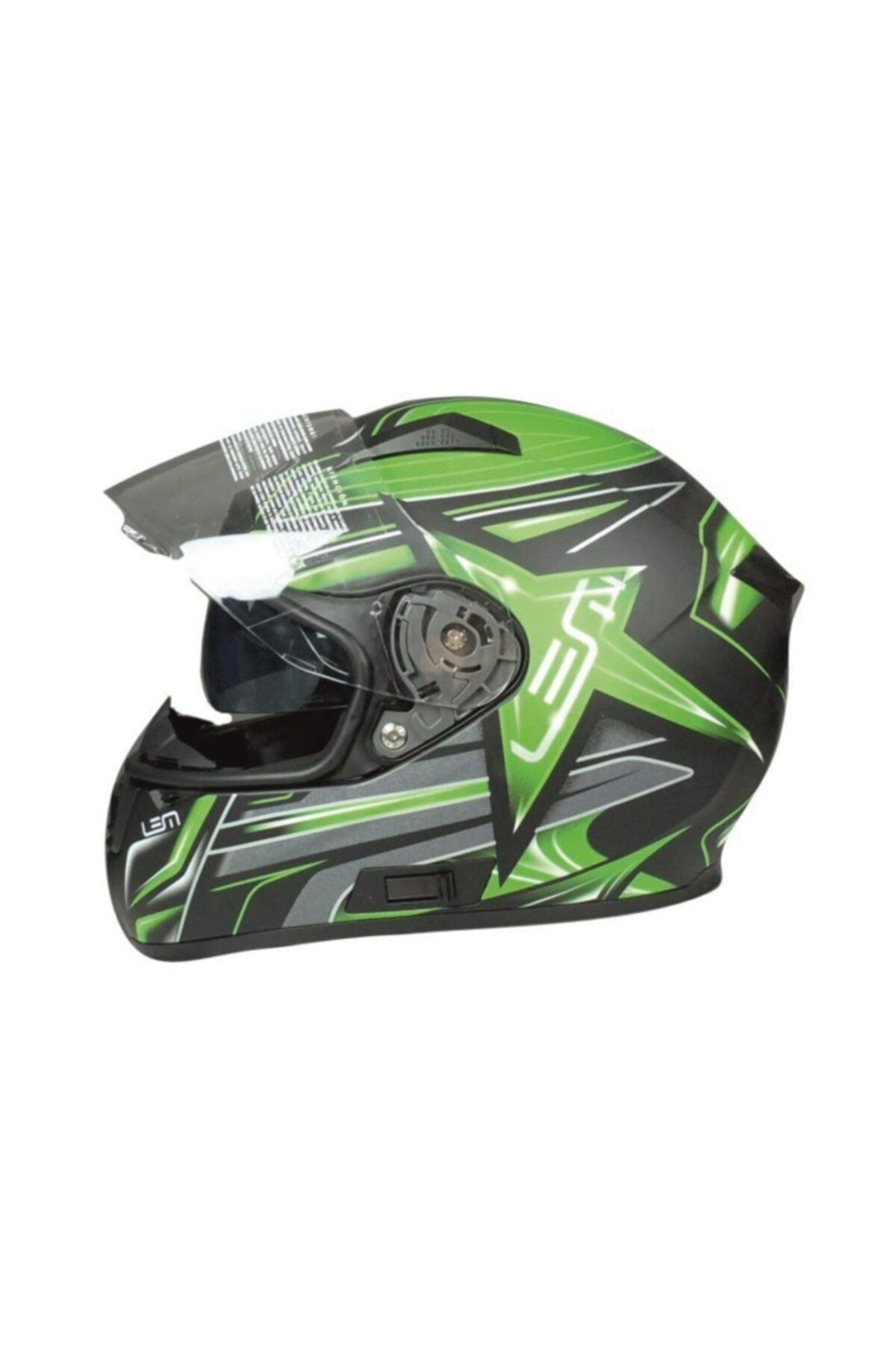 Lem Kask New Star Green Motosiklet Kaskı Gerçek Italyan 1. Kalite ( Yeşil )