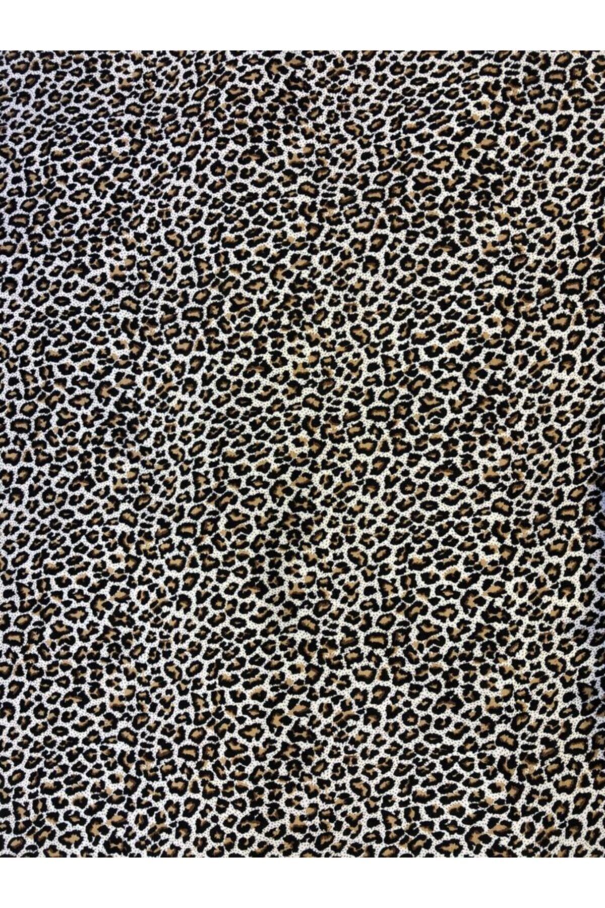 Narin Kumaş Leopar Viskon Empirme Yazlık Kumaş (90 cm Eninde)