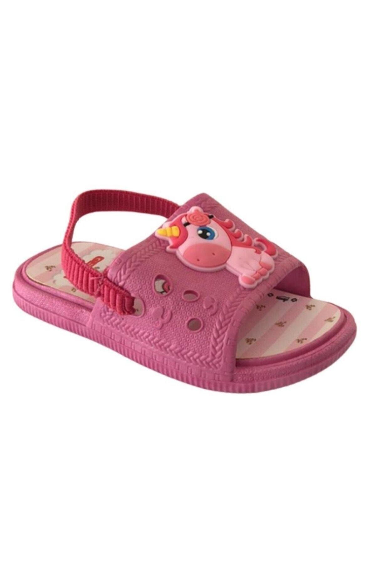 gezer kiz cocuk pembe kaydirmaz havuz terlik sandalet 12574 fiyati yorumlari trendyol