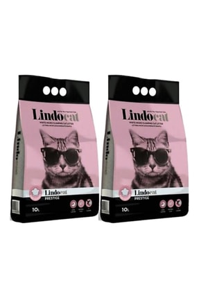 Lindocat Bebek Pudralı Ince Taneli Topaklaşan Kedi Kumu 10 Lt 2 Adet Image 0