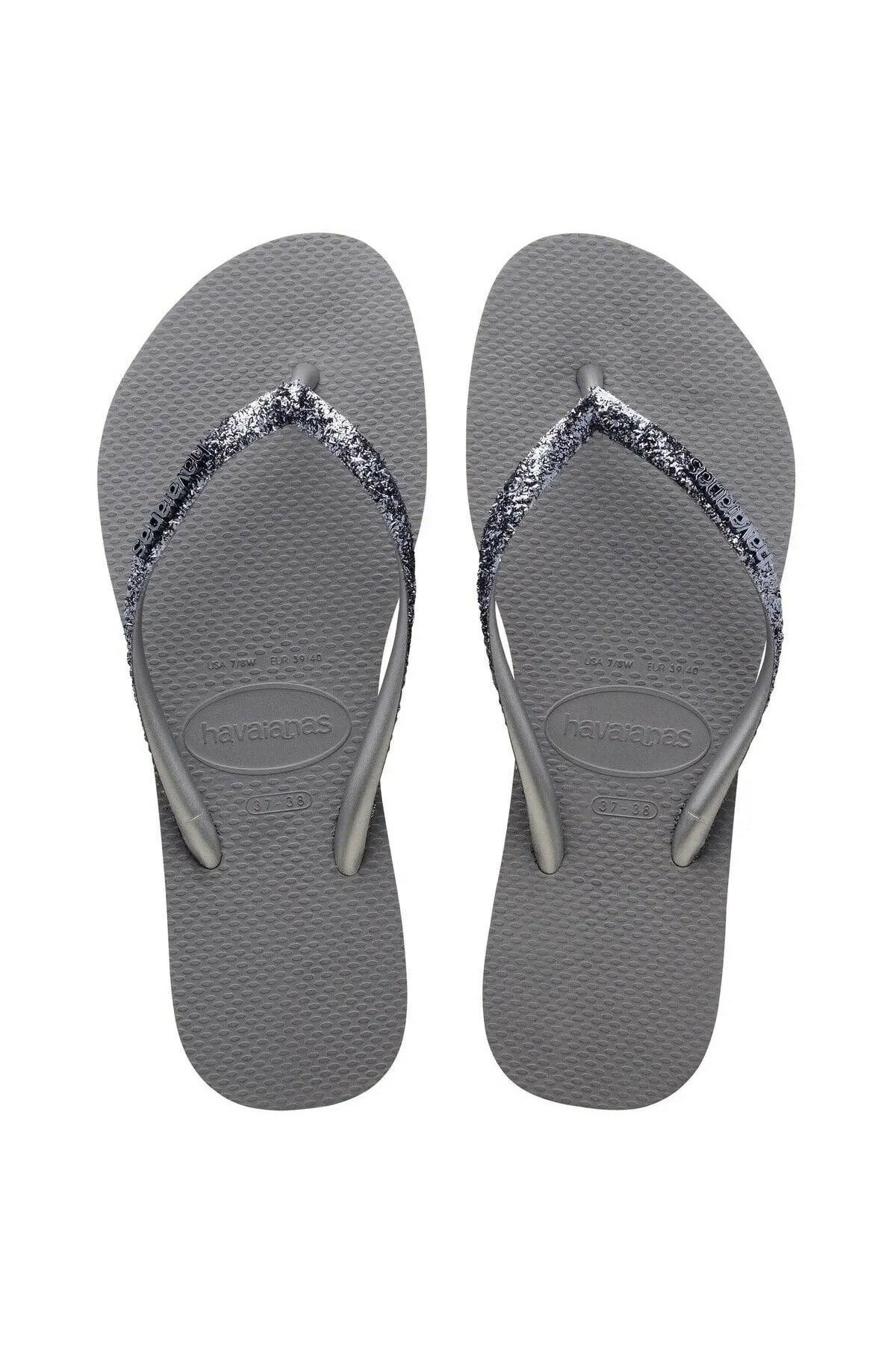 Havaianas Slim Glitter II Steel Gray Women s Slippers Trendyol