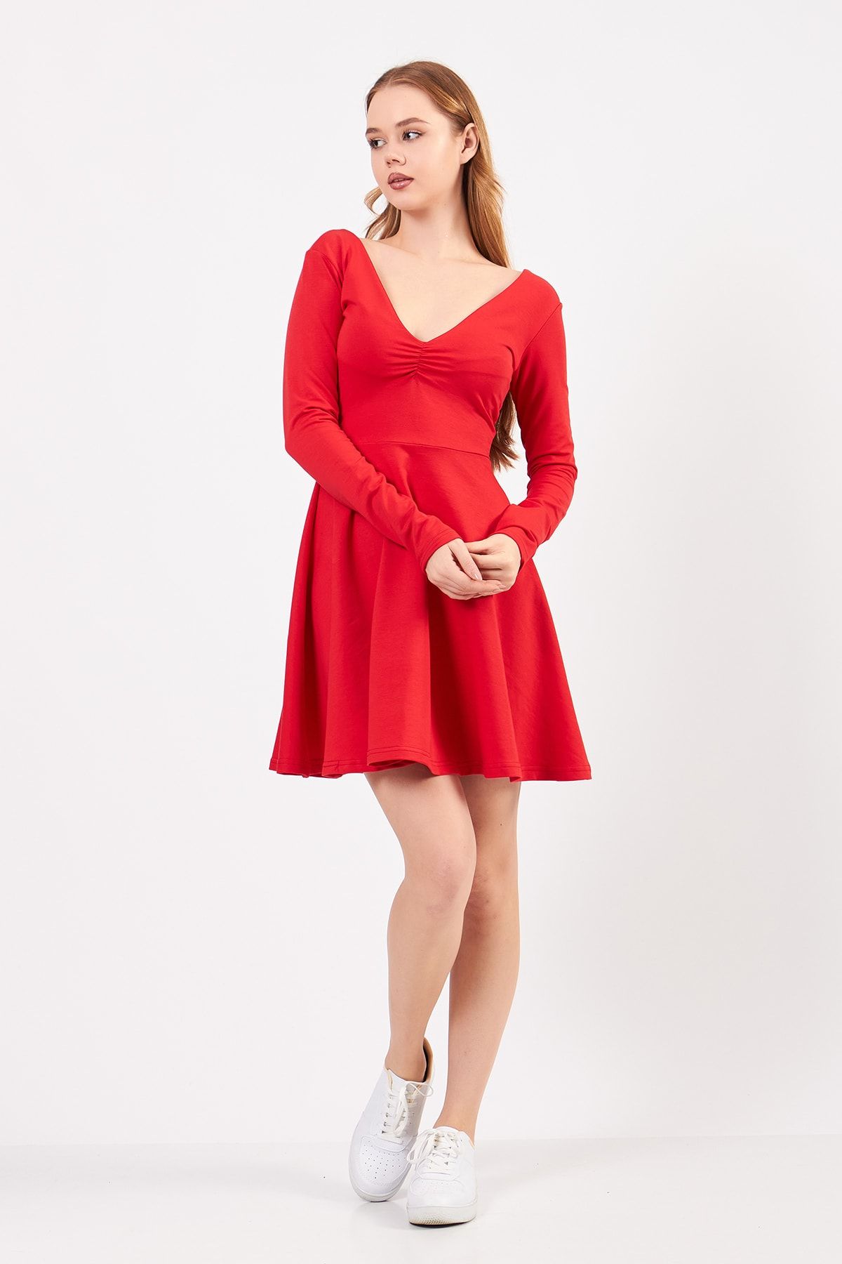 Long sleeve new arrivals flowy dress short