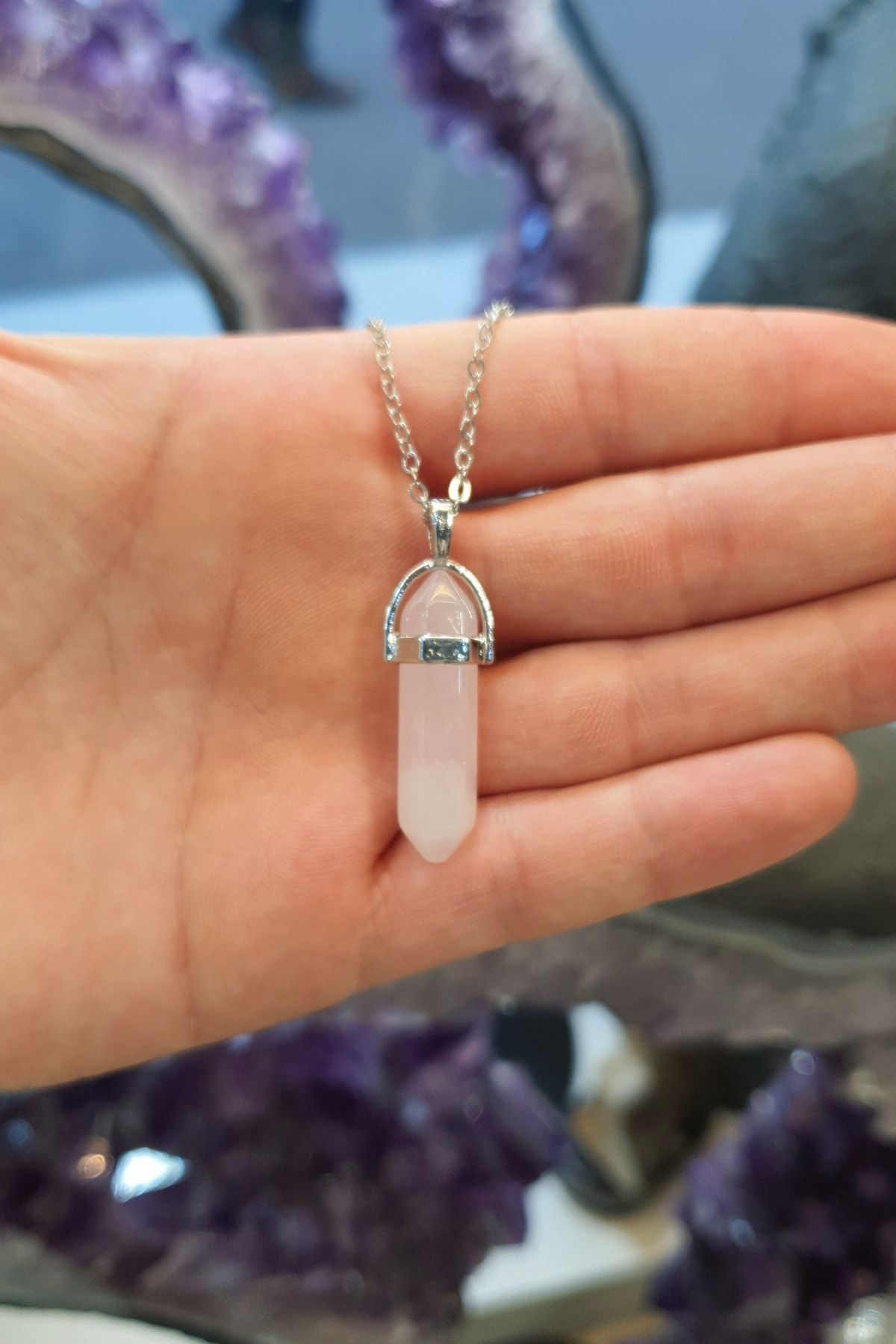 Positive energy store stone necklace
