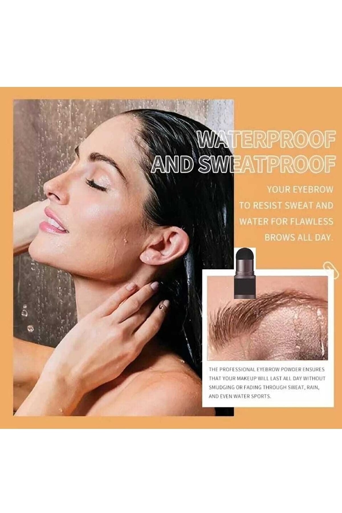 شکل دادن به تمبر ابرو قهوه میانی