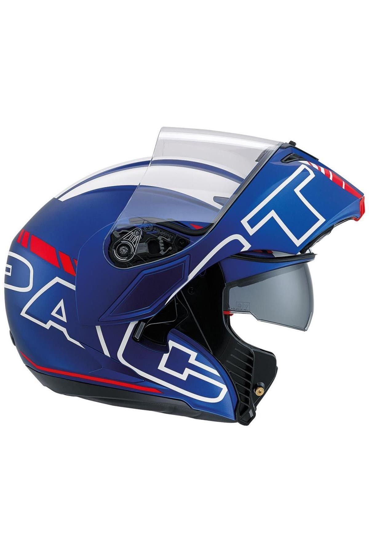 AGV Compact St Seattle Mat Mavi-beyaz-kırmızı Kask -
