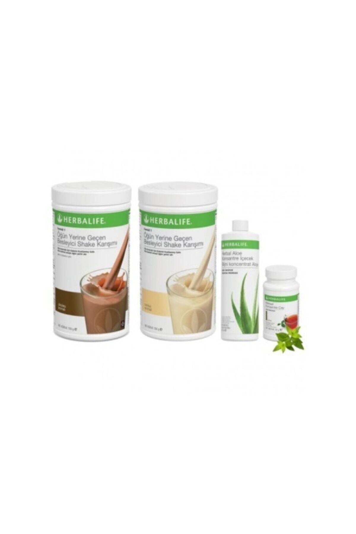 Herbalife Shake Karışımı 1 Vanilya 1 Çikolata Aloe Vera 1 Limon Çay