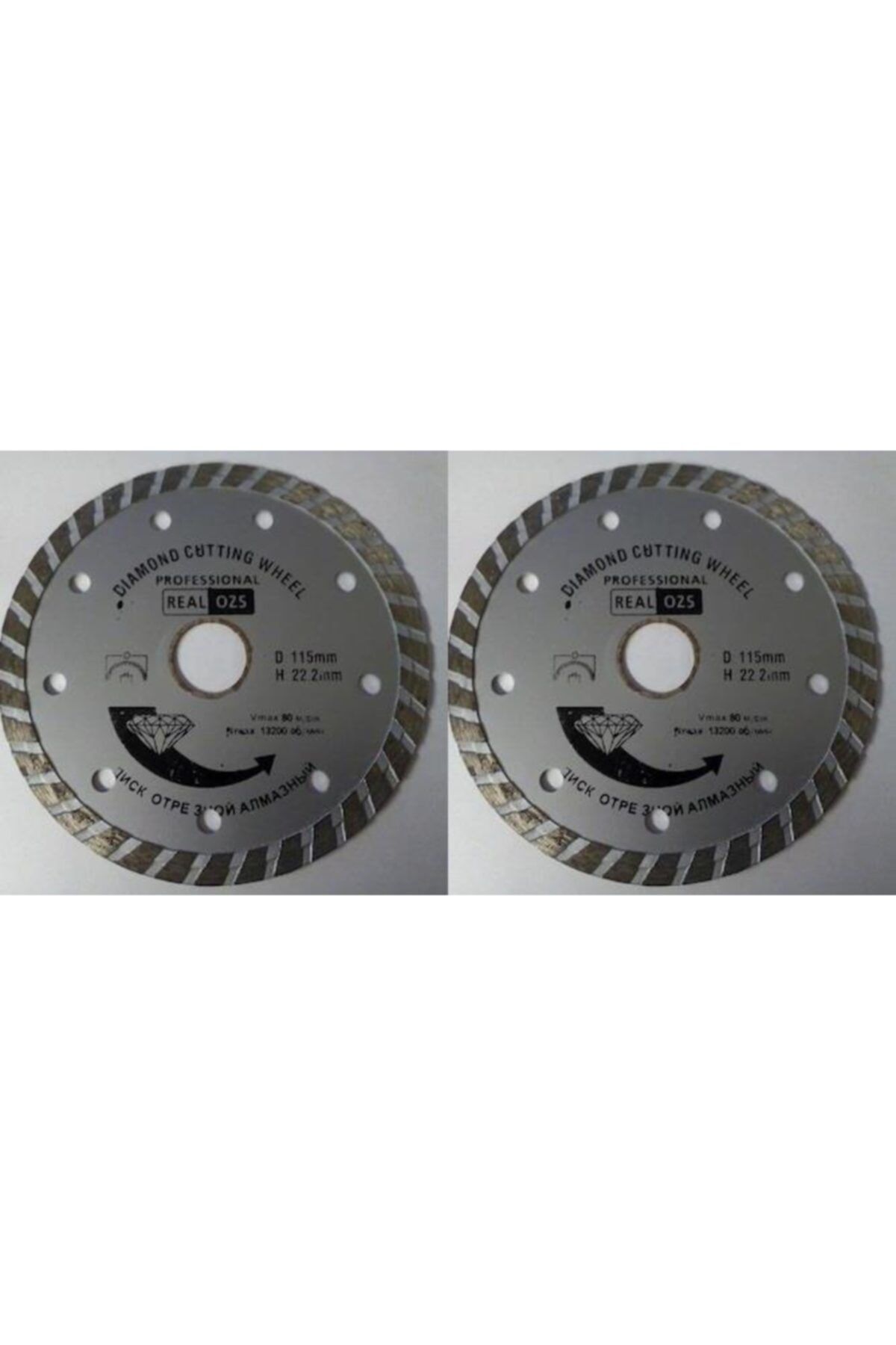 Tvet 2 Adet Granit Elmas Fayans Seramik Kesme Diski 180mmx22.2mm