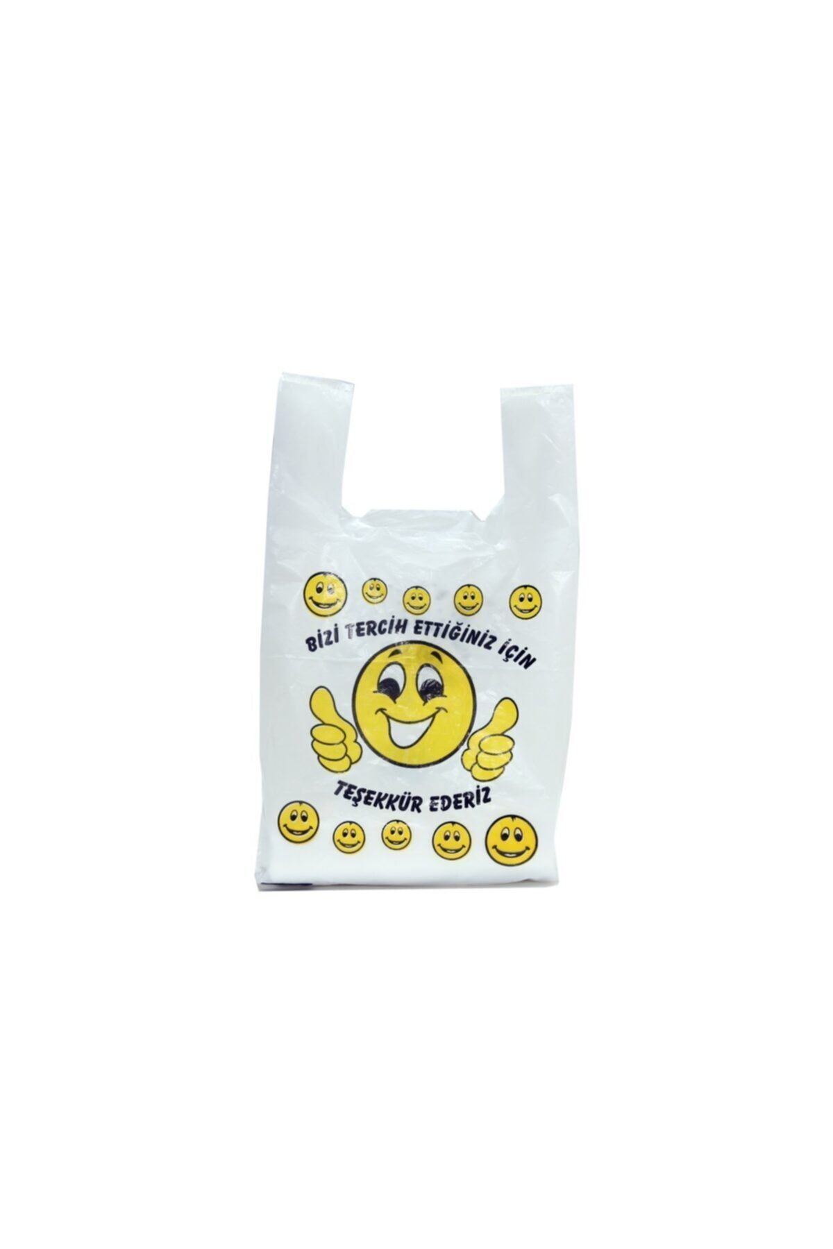 ambalajtoptancısı Gülen Yüz Baskılı Atlet Poşet (büyük Boy) 1 Kg